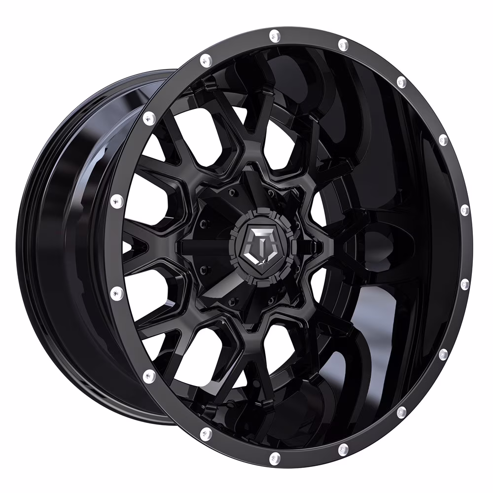 17x9 TIS 549B Satin Black w/Spot Milled Lip Wheel 5x4.5/5x5 (-12mm)