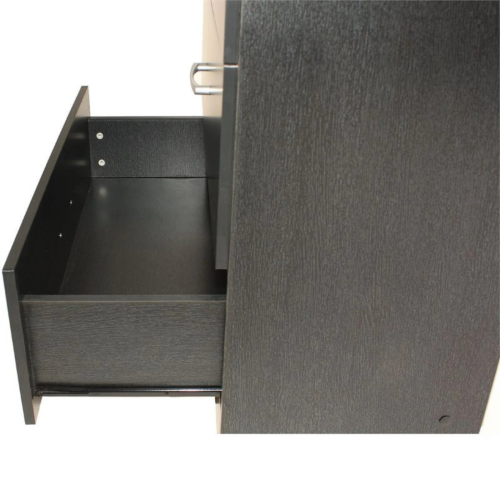 Home Square 3-Piece Set with Twin Bed 5-Drawer Chest Bedroom Dresser Nightstand