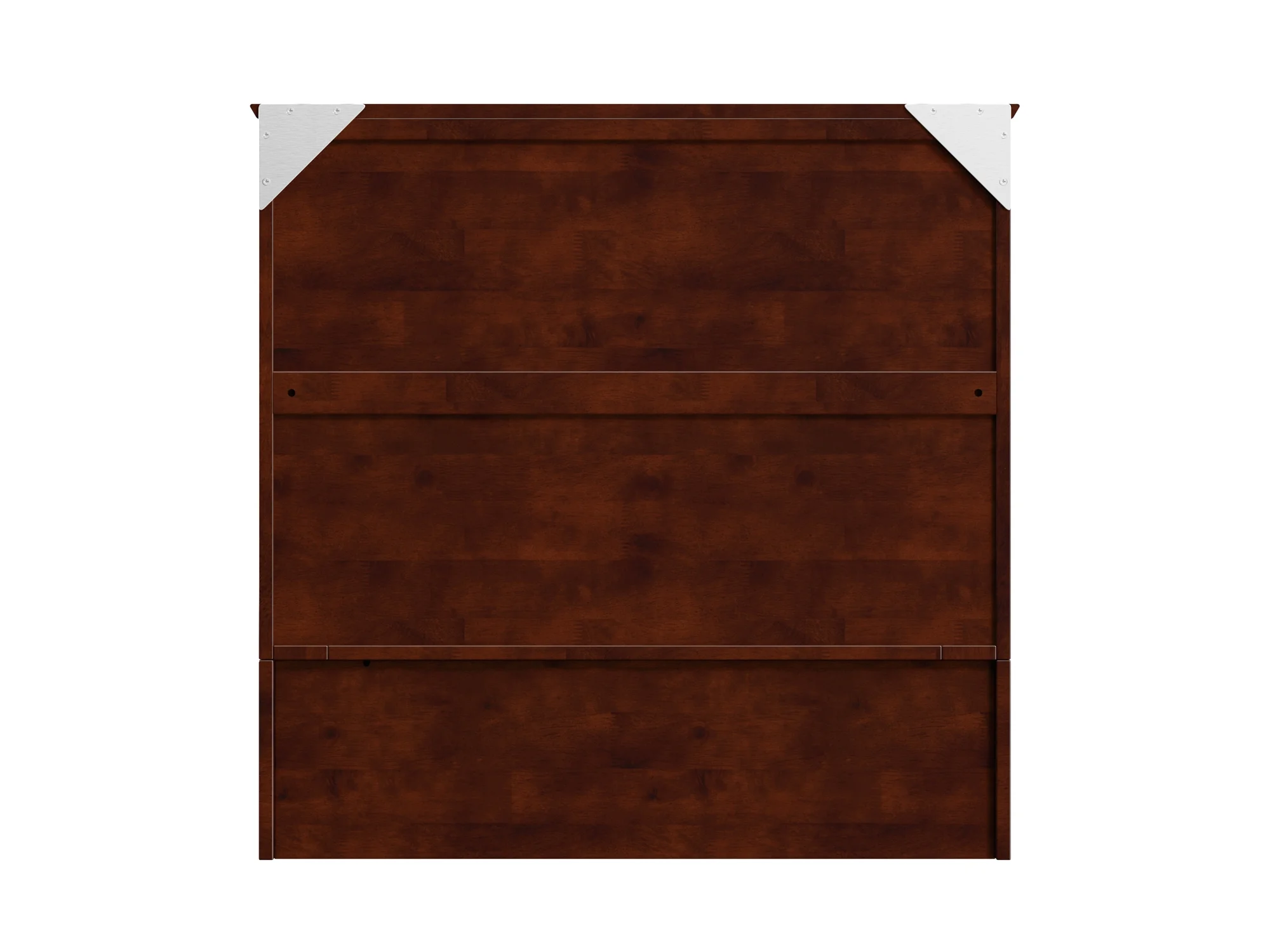 AFI Hamilton Twin XL Solid Wood Murphy Bed Chest with Mattress, Drawer and Charger, Walnut