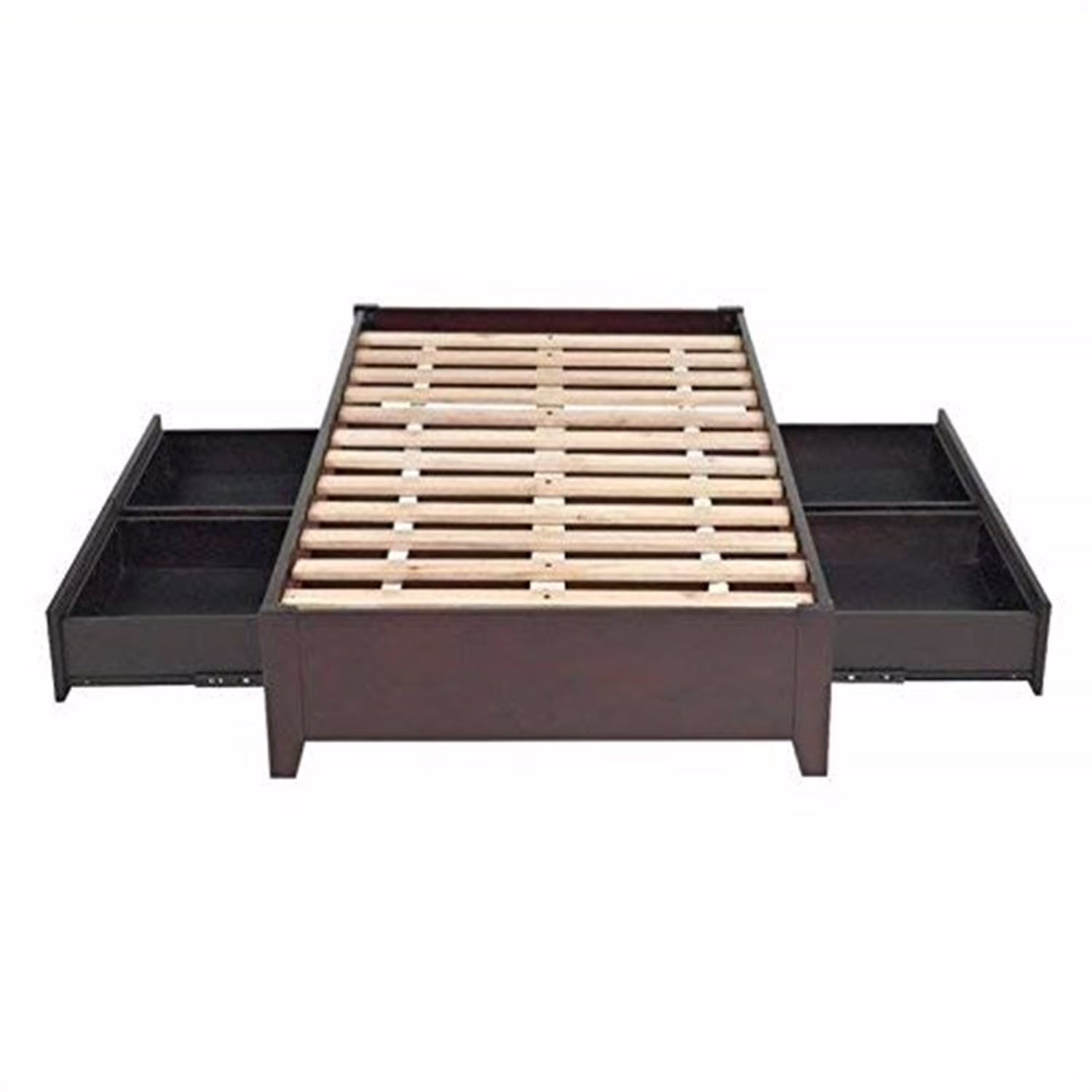 Modus Nevis California King Solid Wood Platform Storage Bed in Espresso