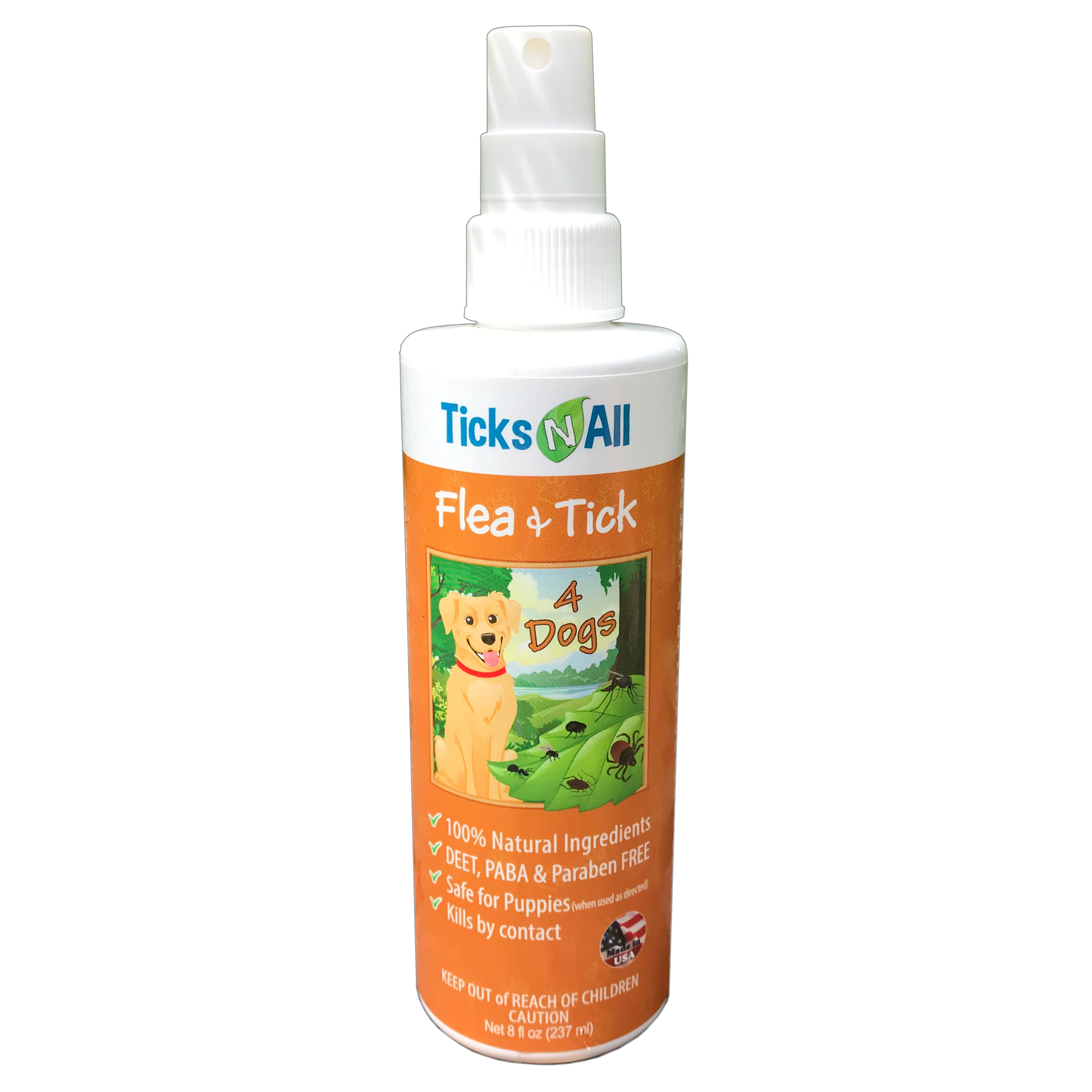 All Natural Flea & Tick 4 Dogs Spray 8oz (3pk)