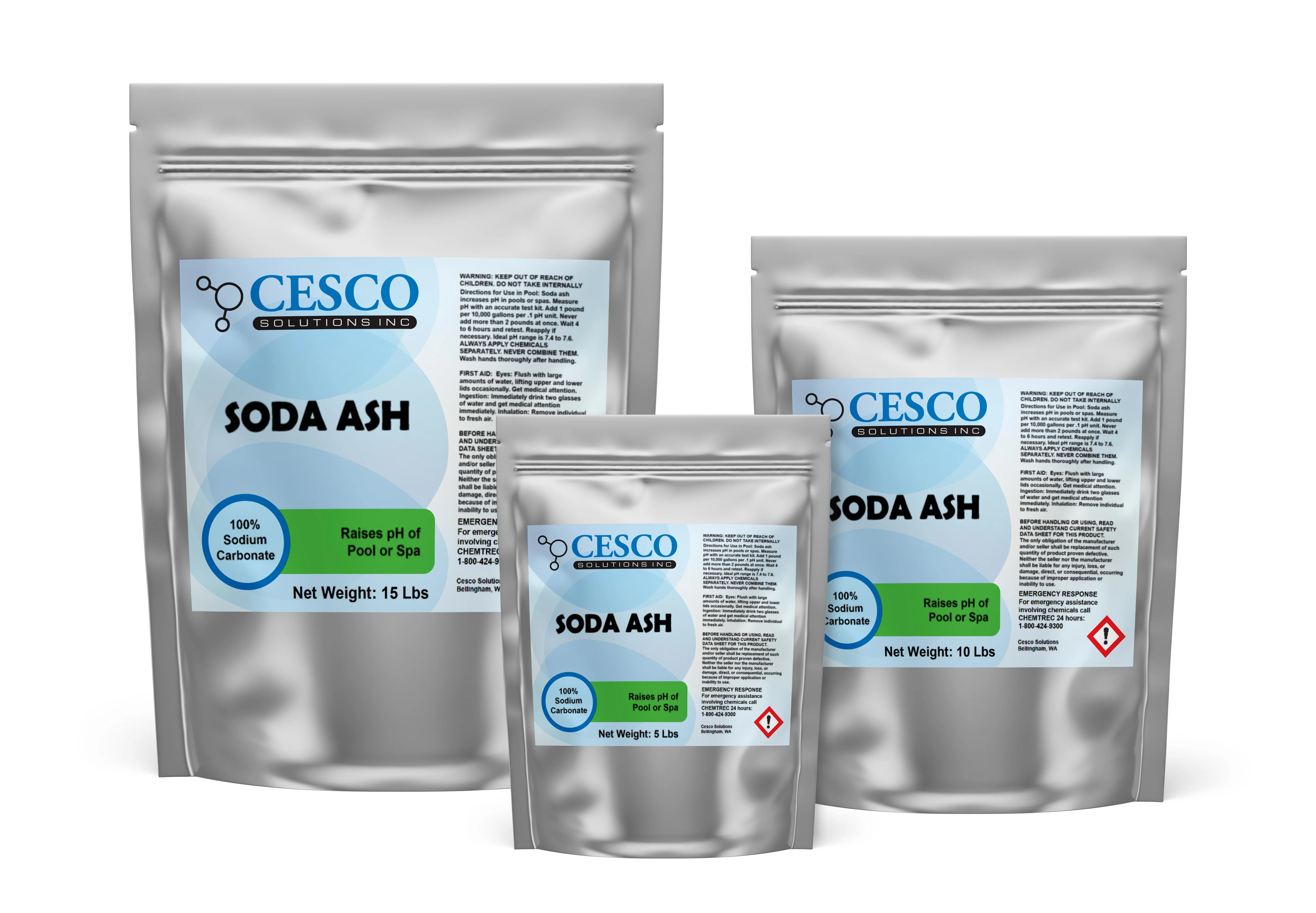 Soda Ash 15lbs  Tie Dye - Sodium Carbonate Washing Soda - Stain Remover - Increase Pool pH Levels - Prevents Etching - Raises Alkalinity  Laundry Booster