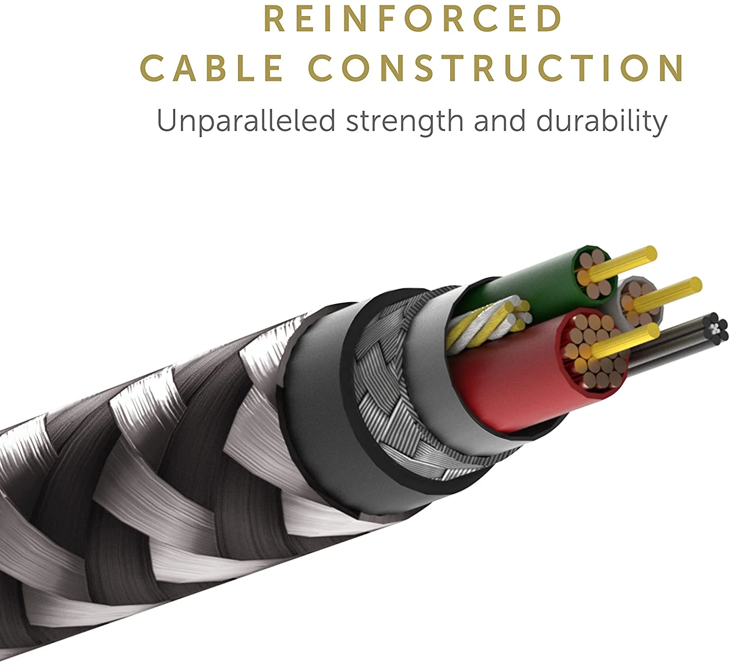 Native Union  10-Ft USB to USB-C Charge and Sync Braided Belt Cable - Gray