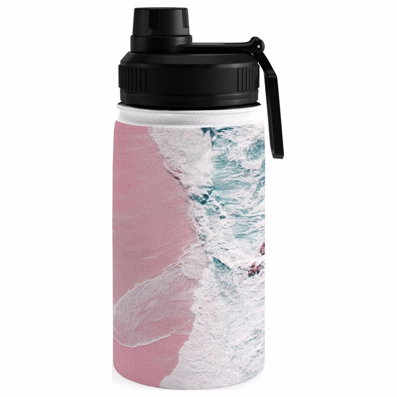 Society6 Ingrid Beddoes sea love Water Bottle 12 oz