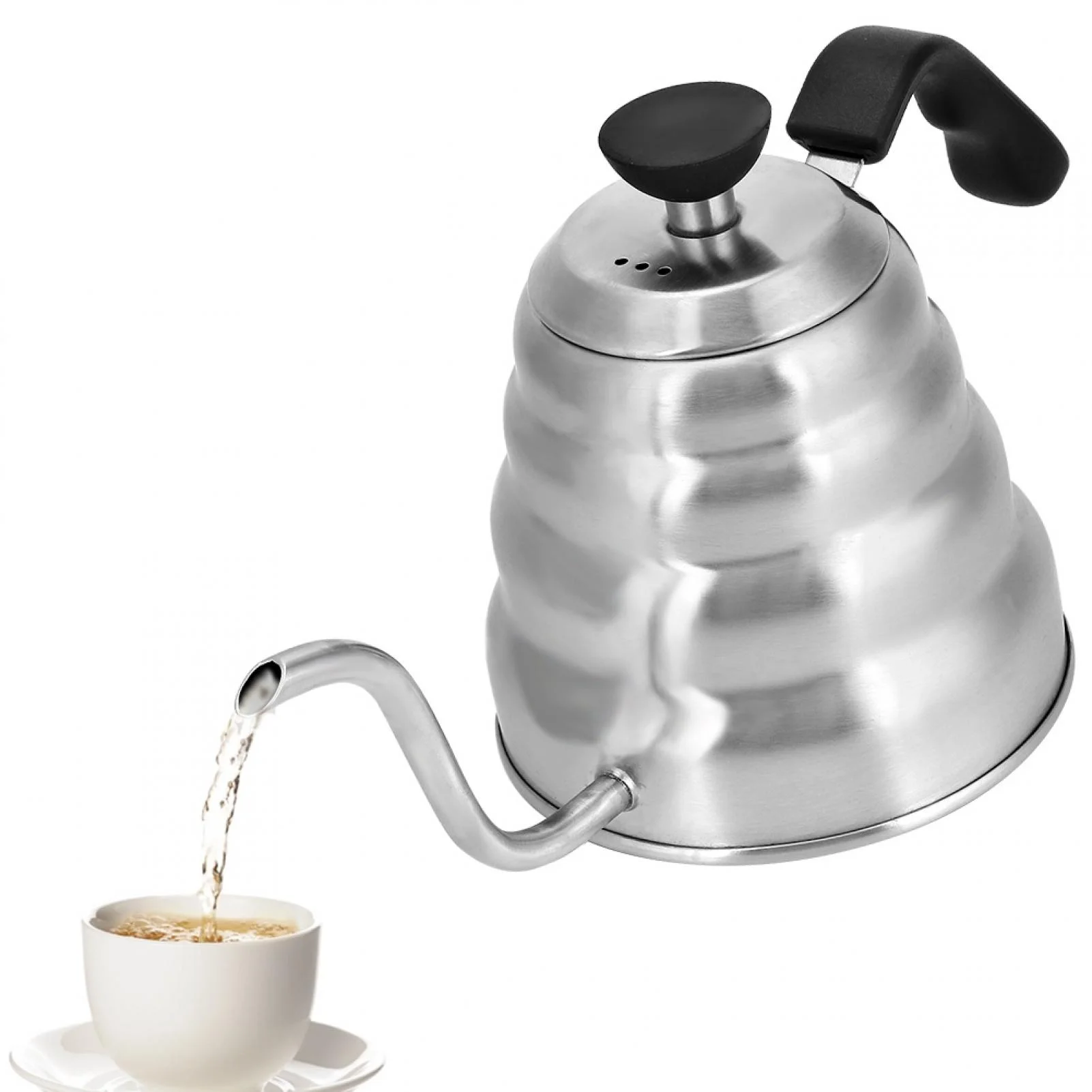 Gooseneck Coffee Kettle Home Use Stainless Steel Coffee Kettle 1000ML 1200ML Coffee Maker(1200ML)