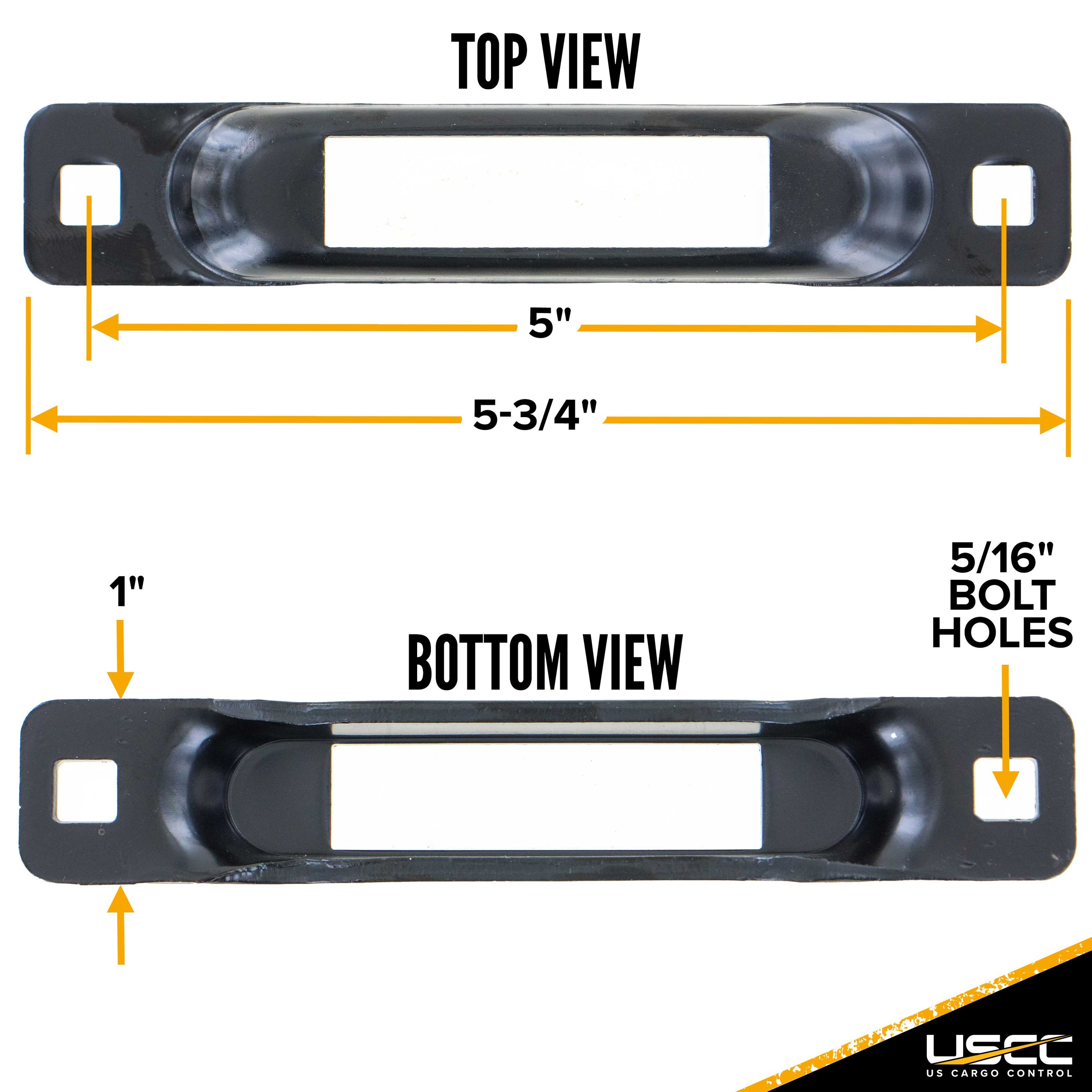 E-Track Single - Black Painted - 10 Pack