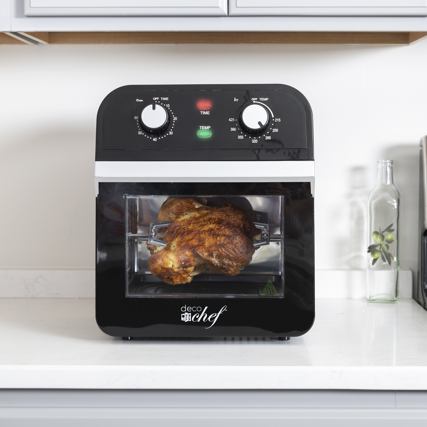 Deco Chef XL 12.7 Quart Oil-Free Air Fryer Multi-Function High Capacity Countertop Convection Oven, Toaster, Rotisserie All-in-One Healthy Kitchen Oven Instructional Cook Book Included