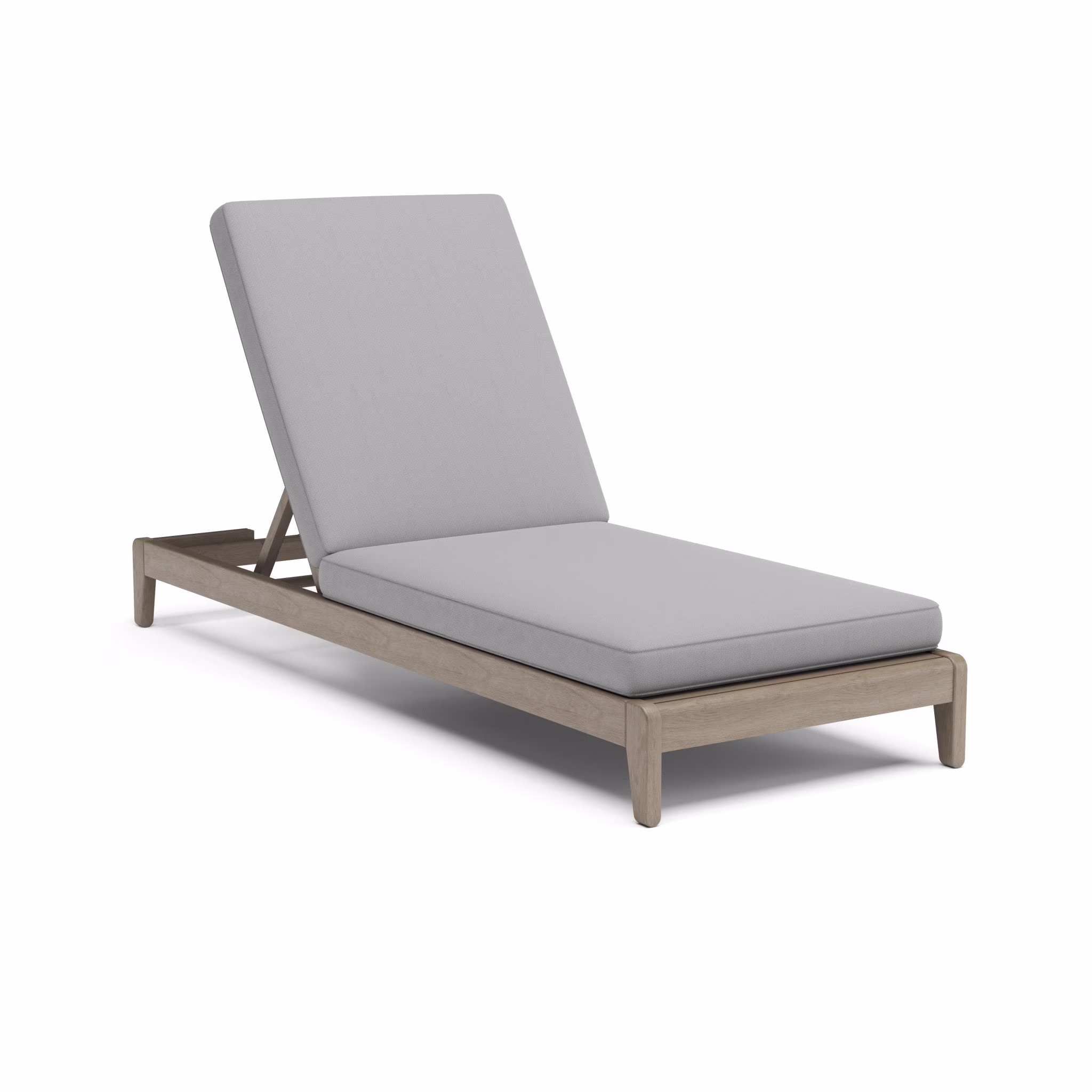 Homestyles Sustain Wood Outdoor Chaise Lounge in Gray