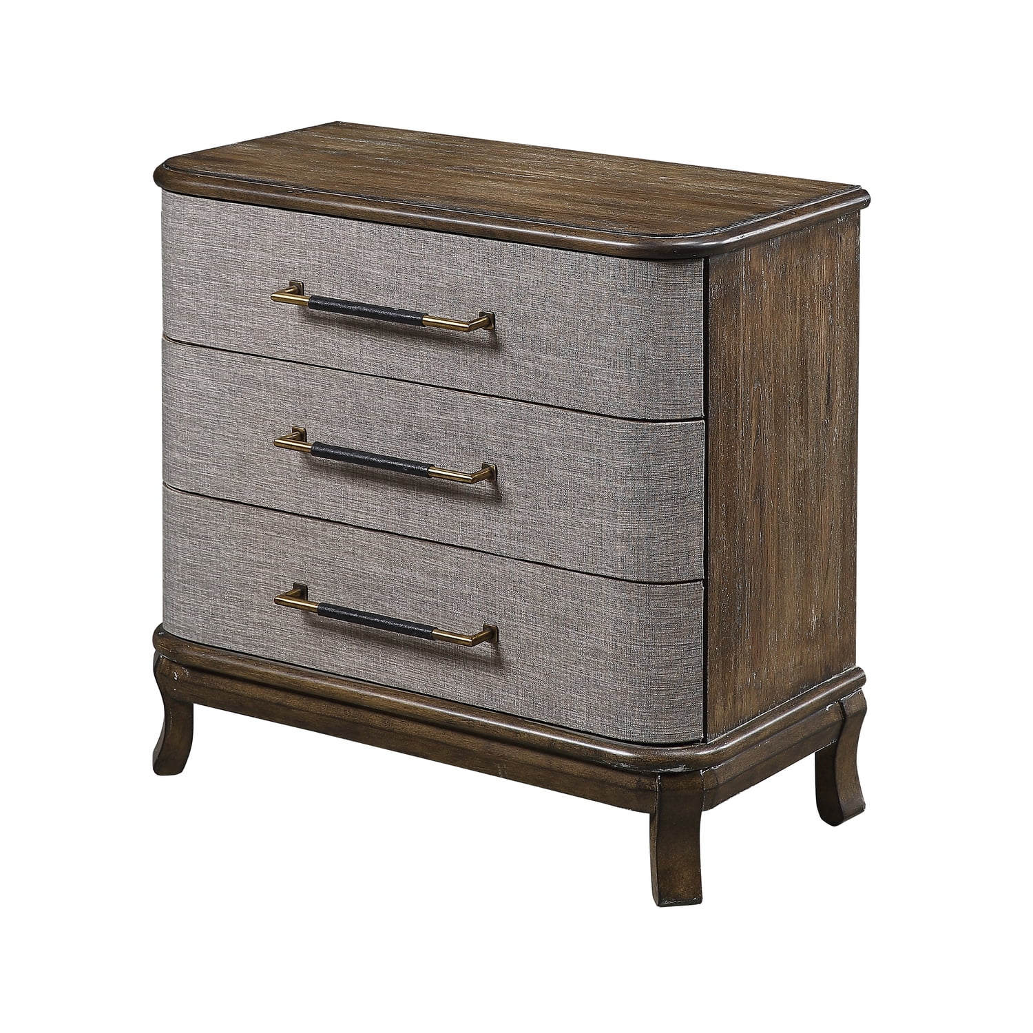 Coast To Coast Imports Bradenton Brown 3-Drawer Chest with Adjustable Levelers