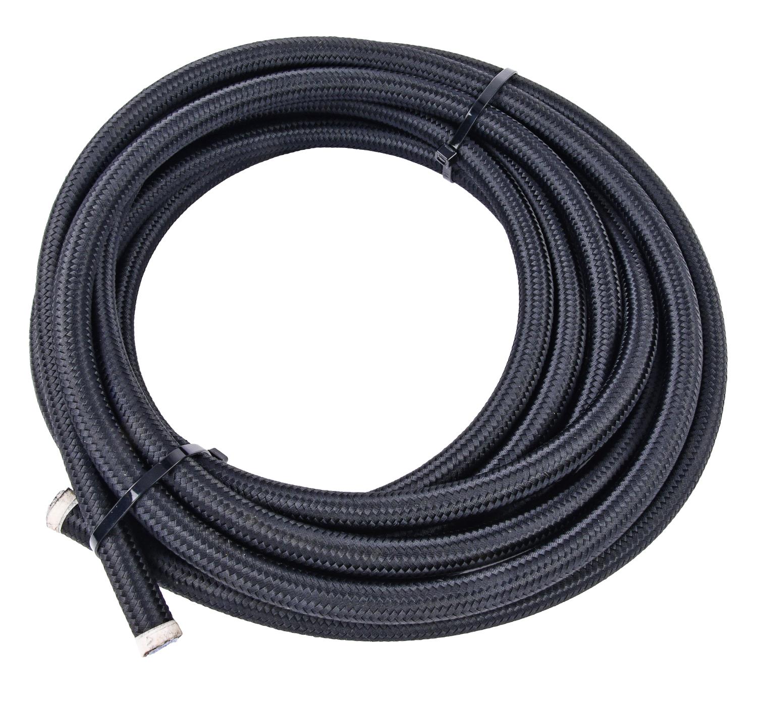 JEGS 104926 PTFE-Lined Black Braided Nylon Hose -8 AN Length: 20 ft. PTFE-Lined