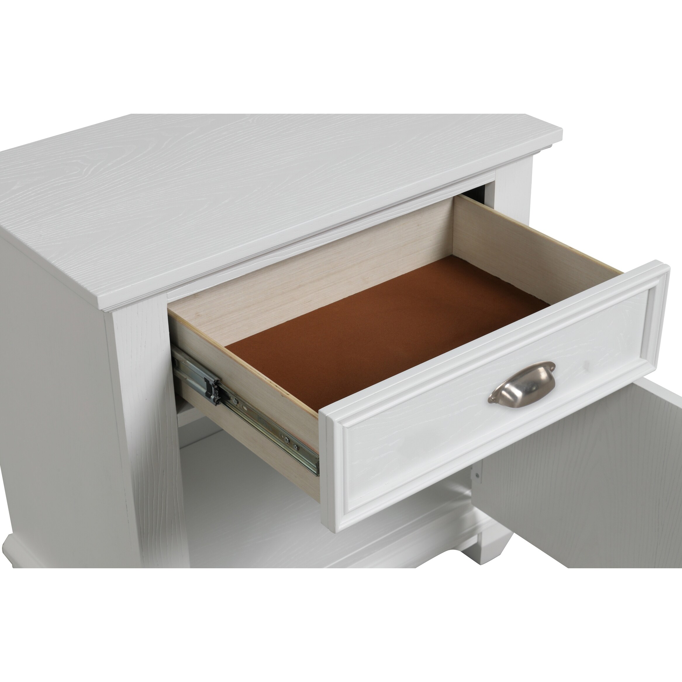 New Classic Furniture  Brenton White 1-Drawer Nightstand
