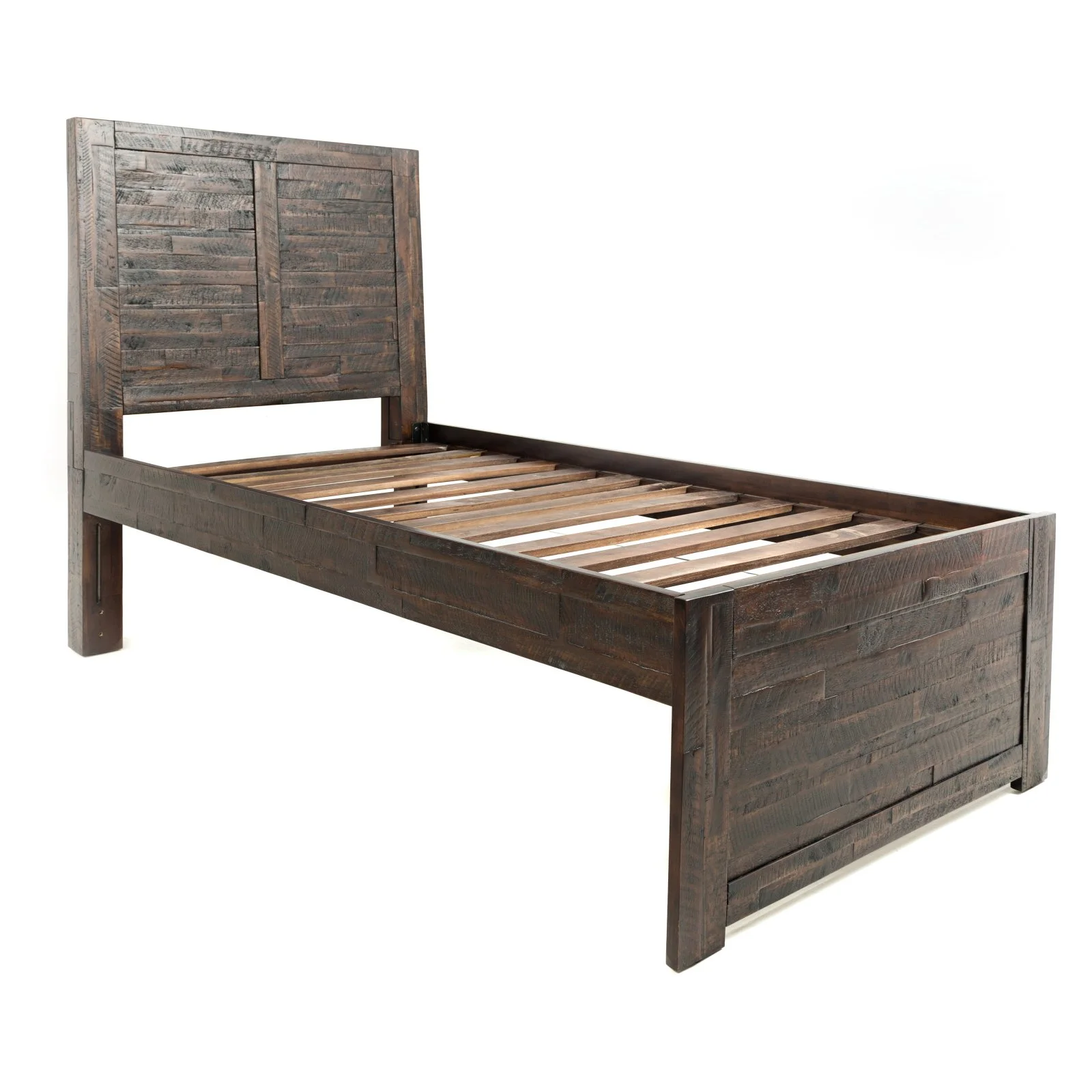 Jofran Jackson Lodge Rustic Distressed Acacia Twin Panel Bed