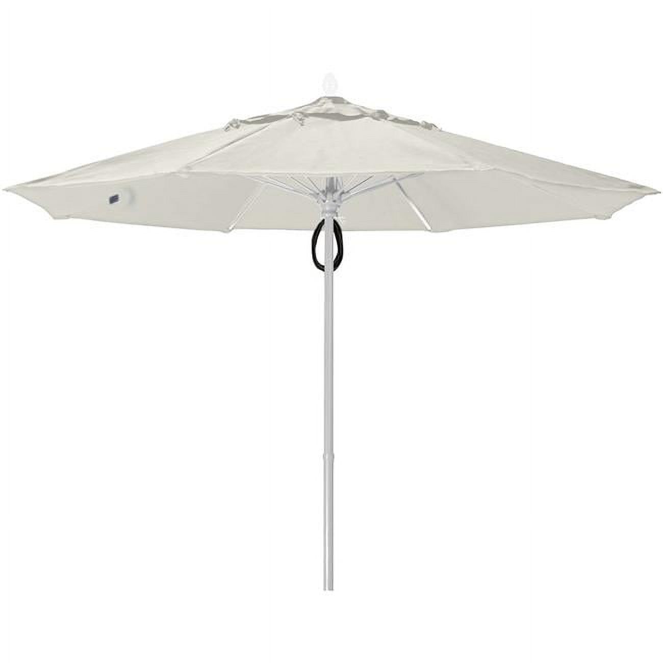7.5 ft. Oct Market 8 Rib Push Up White with Natural White Marine Grade Canopy
