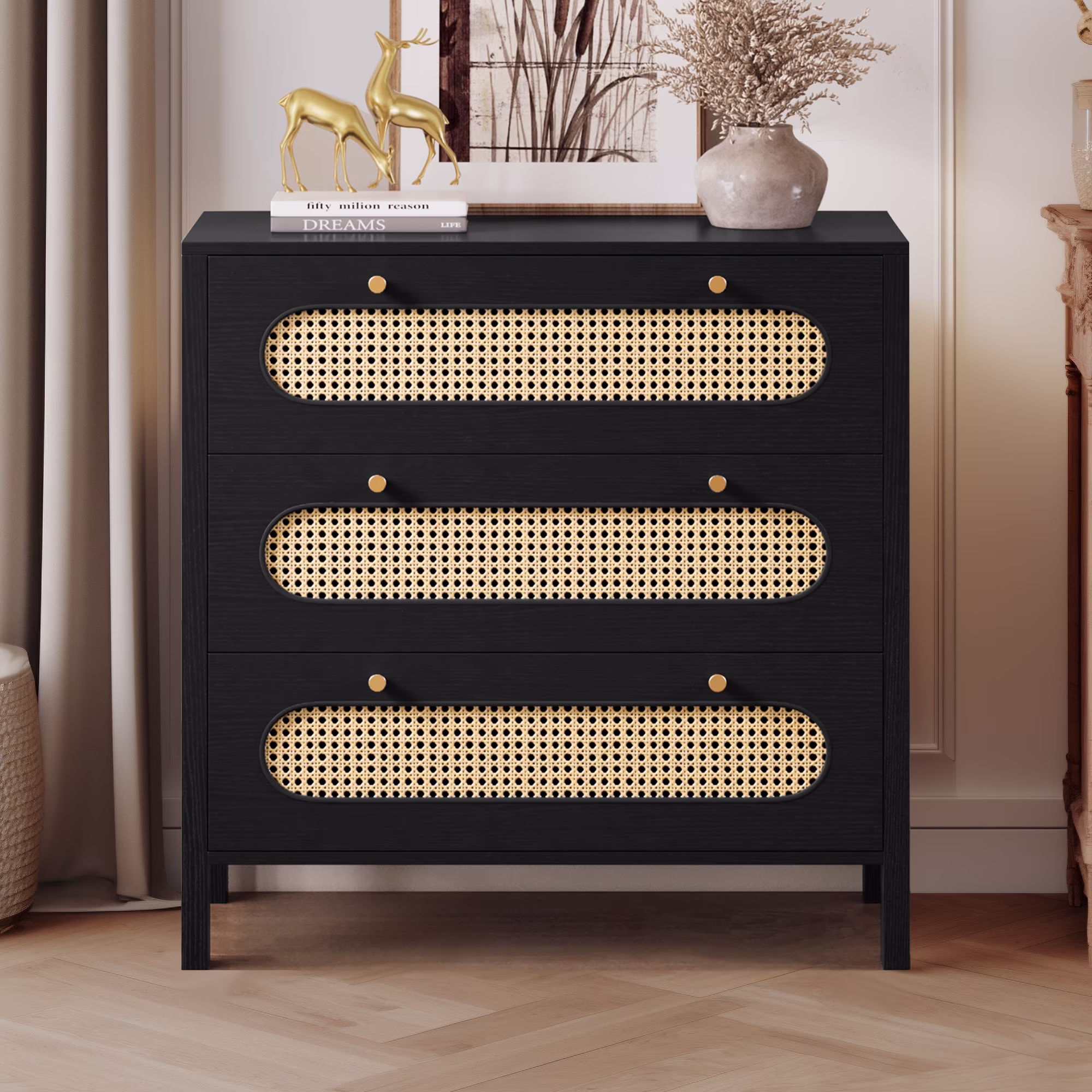 DWVO 3 Drawer Dresser, 32.6