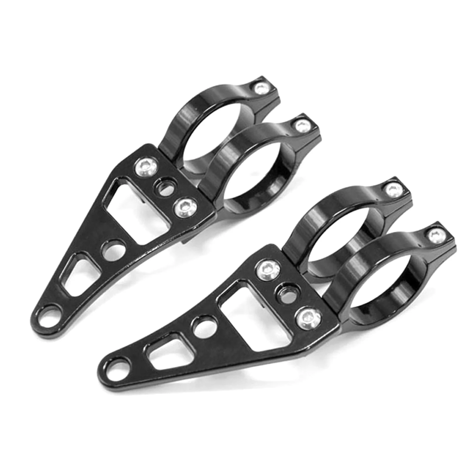 Irfora 2pcs Motorcycle Headlight Mounts, Headlight Mount Bracket Clamps Head Lamp Holder Fork 39-41mm/1.5-1.6in for Motorcycle