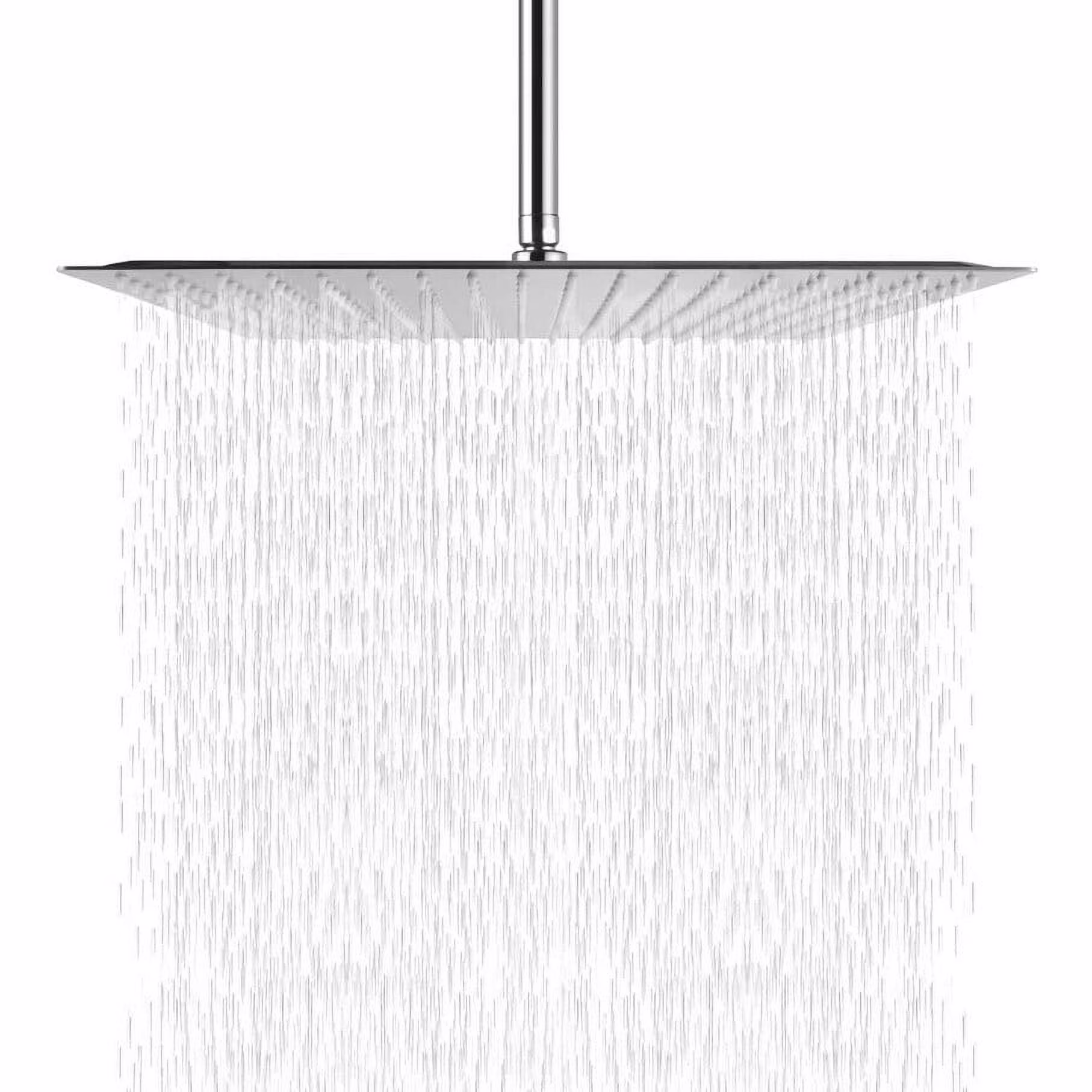 16 Inch Ultra Thin Square 304 Stainless Steel Fixed Rain Shower Head