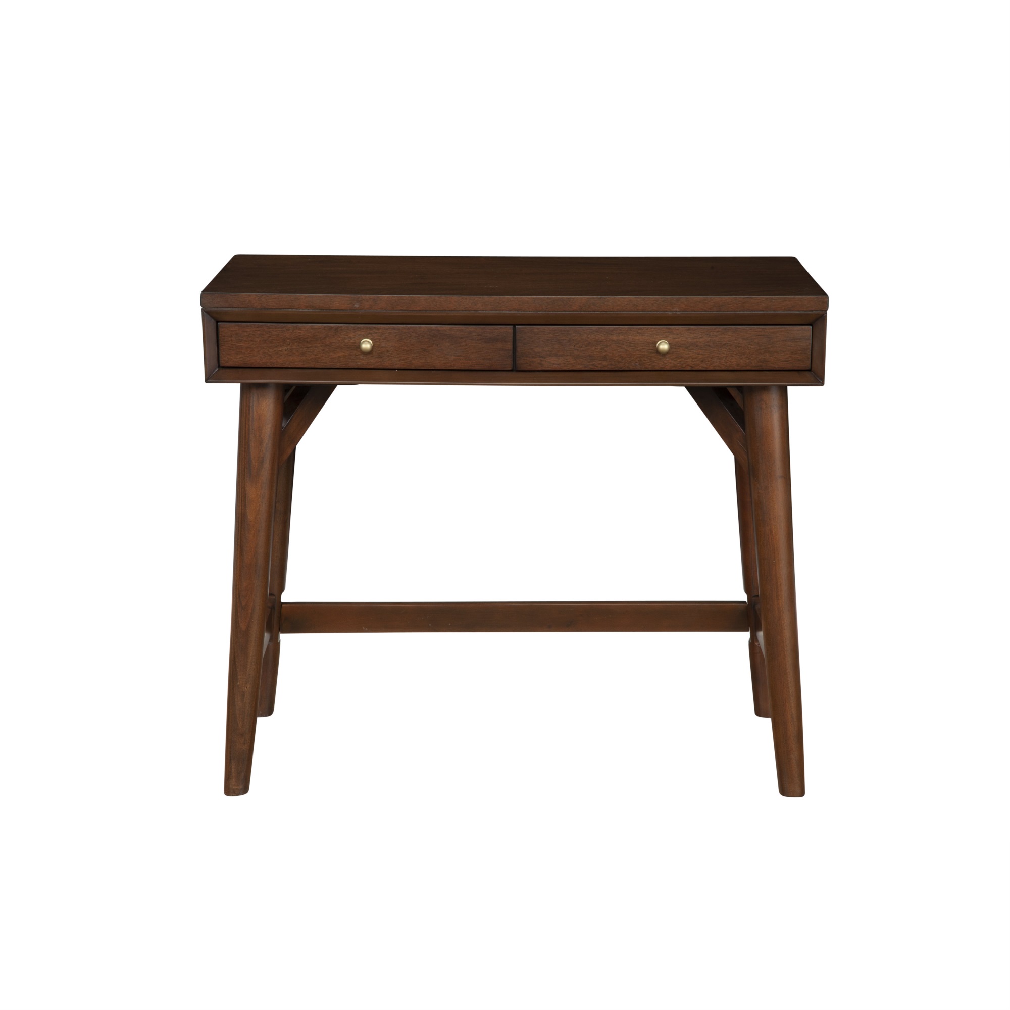 Alpine Furniture Flynn Mini Desk With Walnut Finish 966WAL-65