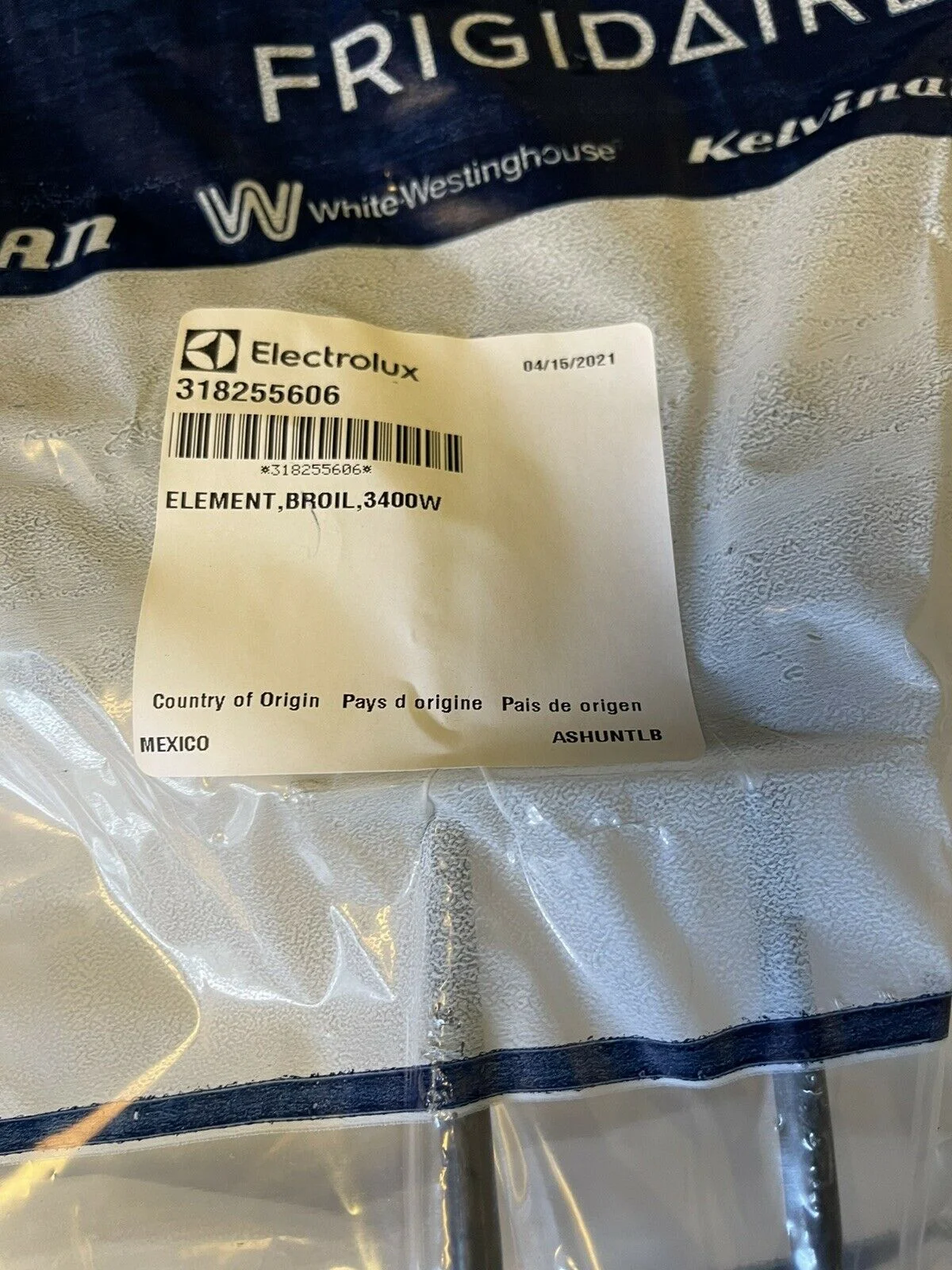 GENUINE OEM Electrolux 318255606 Frigidaire Range/Stove/Oven Broil Element