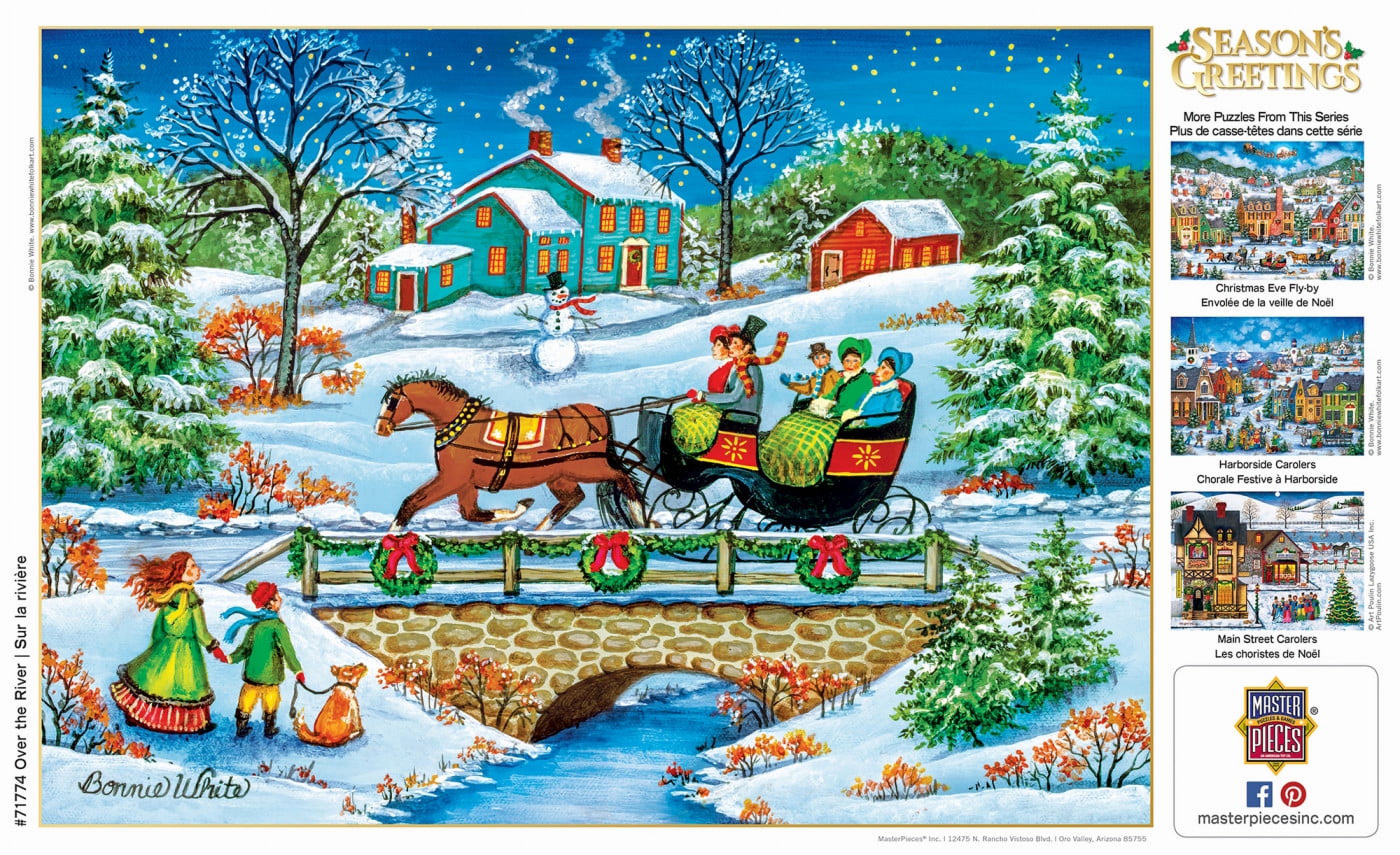 MasterPieces 1000 Piece Christmas Jigsaw Puzzle - Over the River