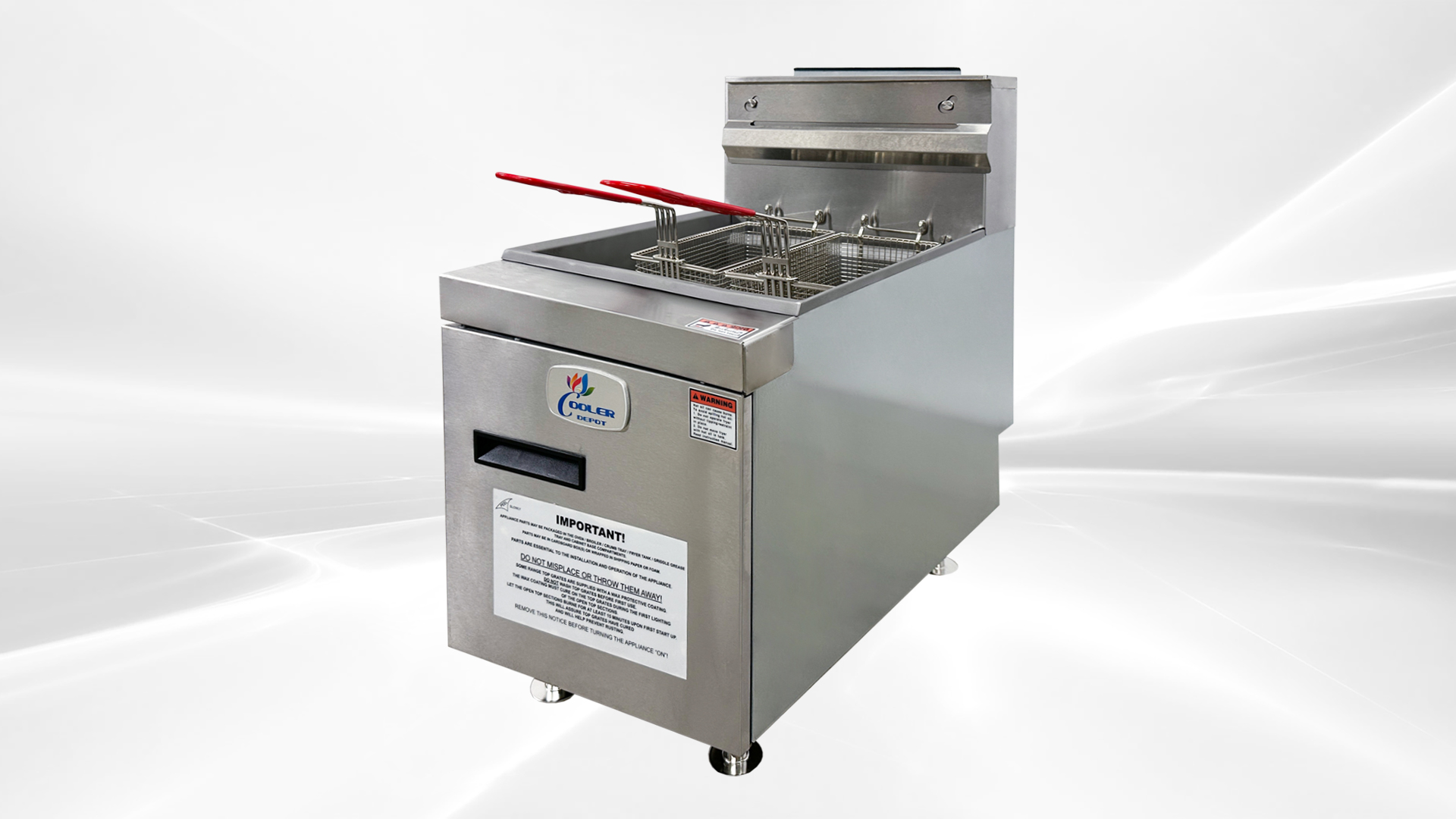 Gas Countertop Fryer three tube burners NG CTF-3