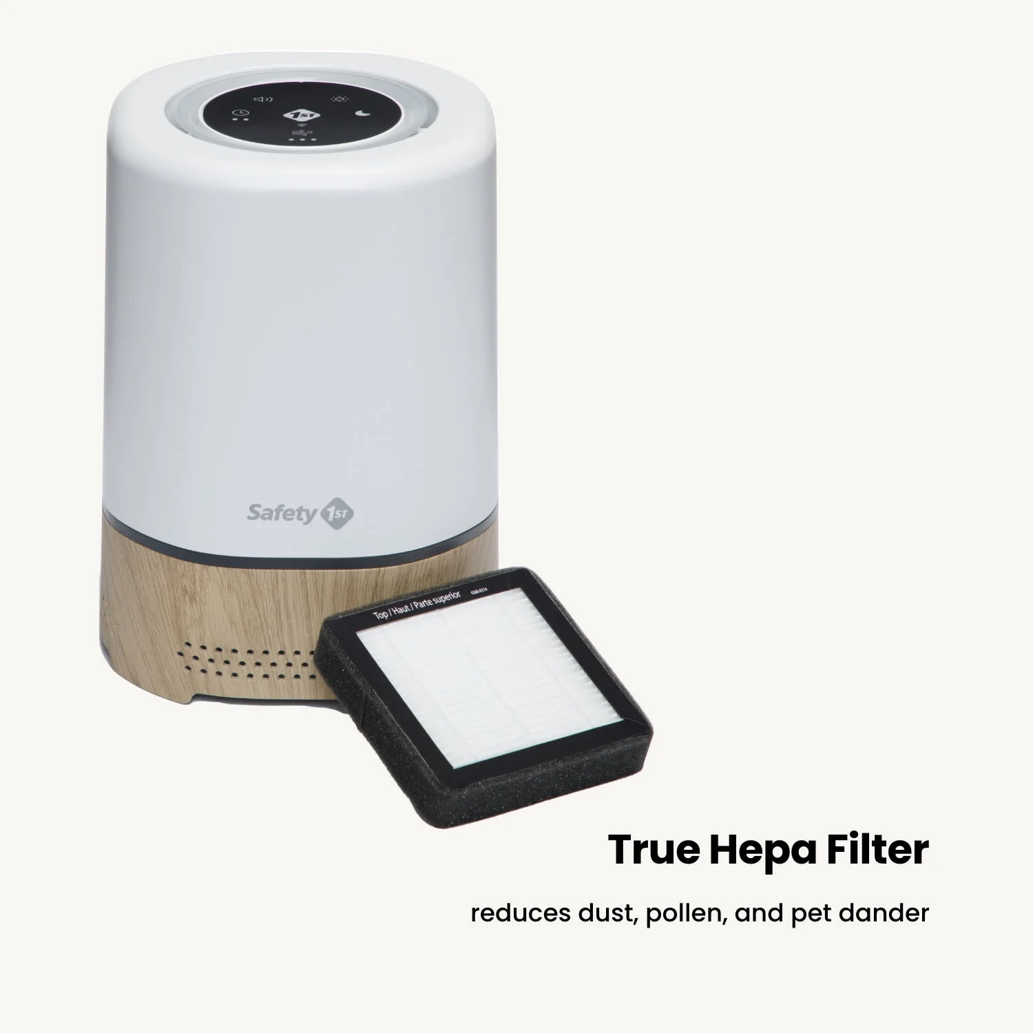 Safety 1st Smart Air Purifier, Natural with White