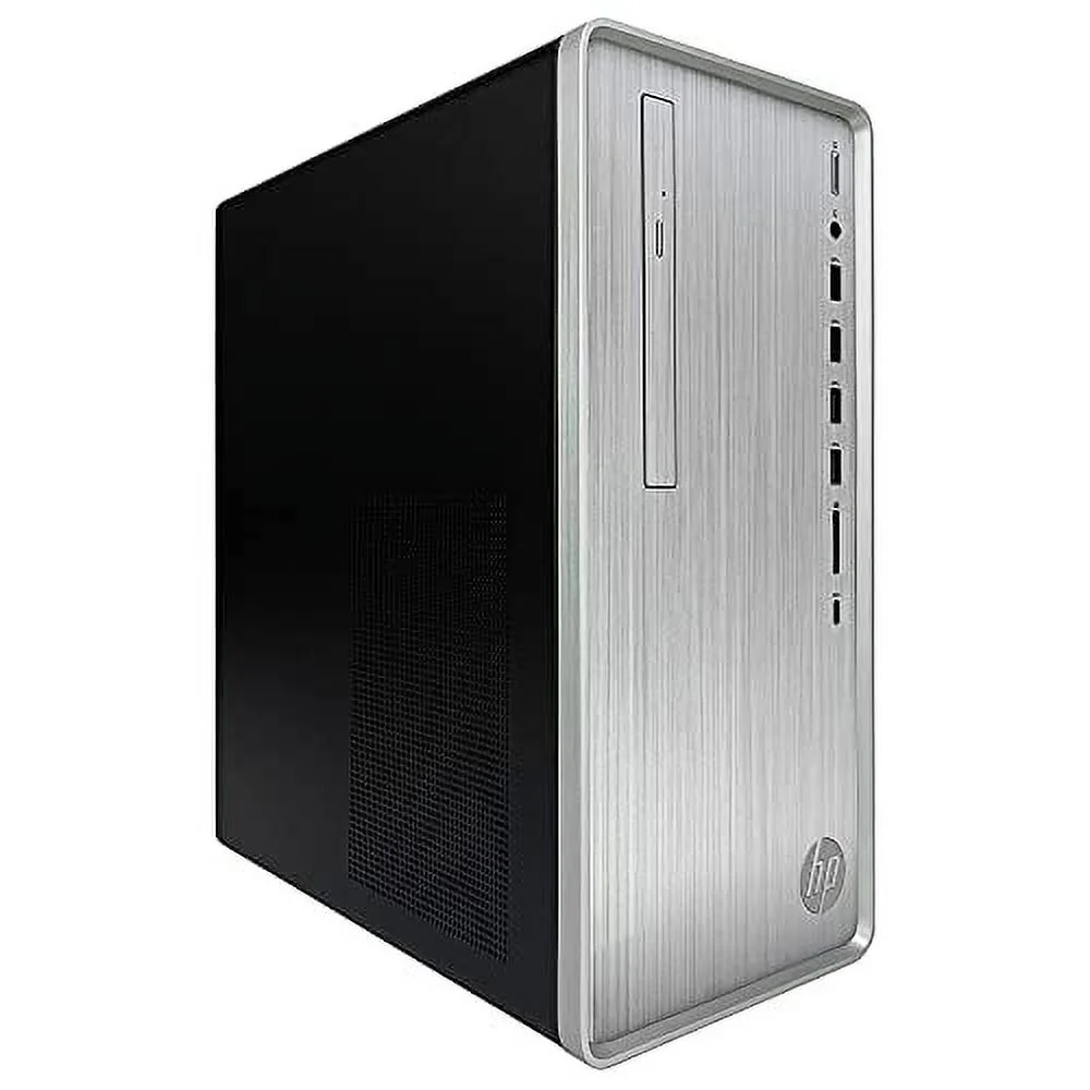 HP Pavilion TP01 Tower Desktop Computer - AMD Ryzen 5 5600G 6-Core up to 4.40 GHz Processor, 16GB DDR4 RAM, 512GB SSD + 3TB HDD, AMD Radeon Graphics, DVD-Writer, Windows 11 Home