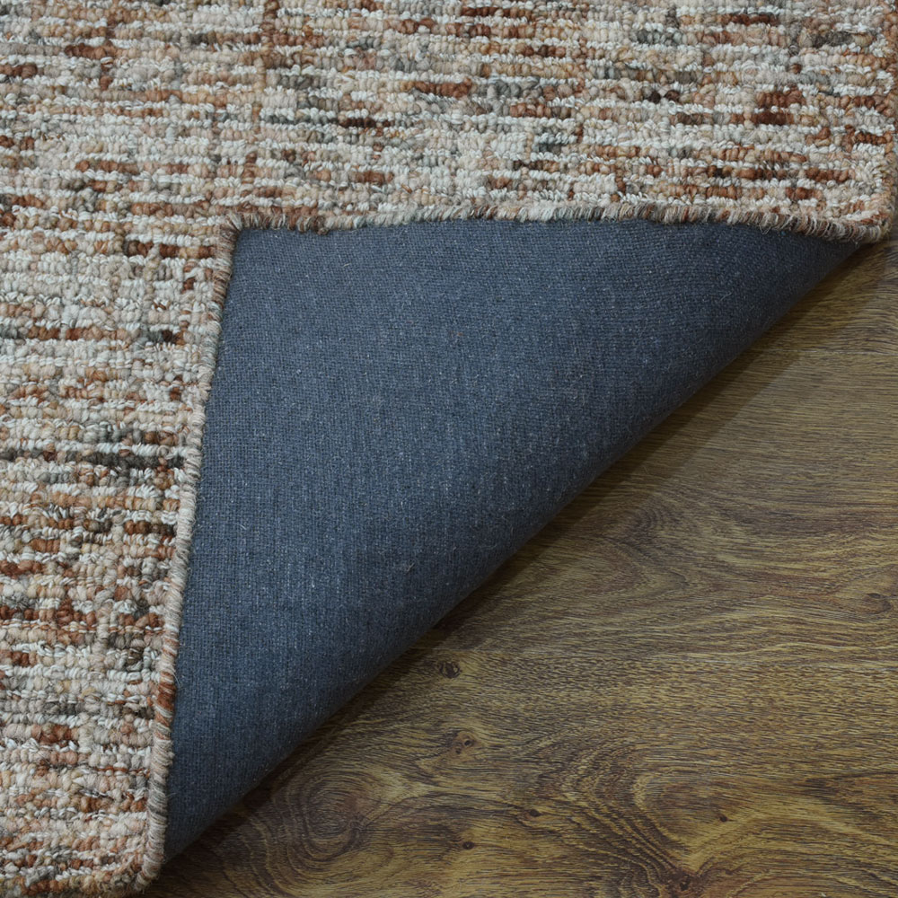 Rugsotic Carpets Hand Tufted Wool 9'x12' Area Rug Solid Beige Brown KWC111