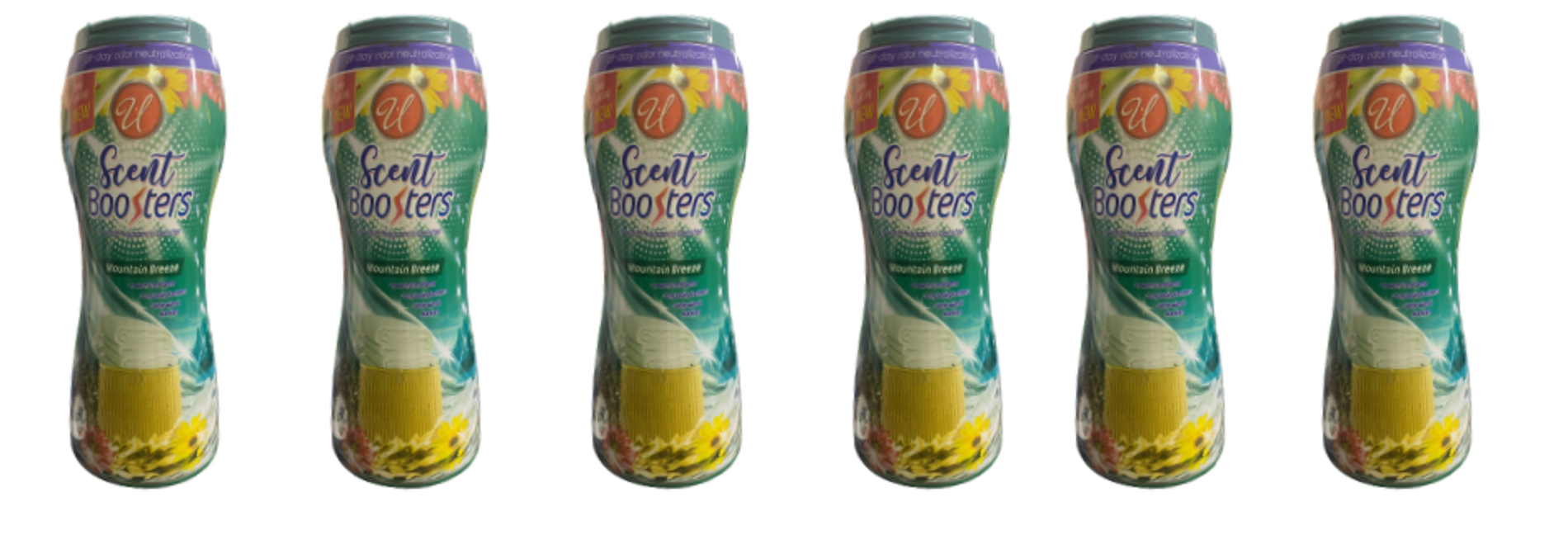Scent Scent Booster In-Wash Fragrance Booster Mountain Breeze Long Lasting 12 oz each Works with all washing Machines All day odor Neutralization Pack of 6
