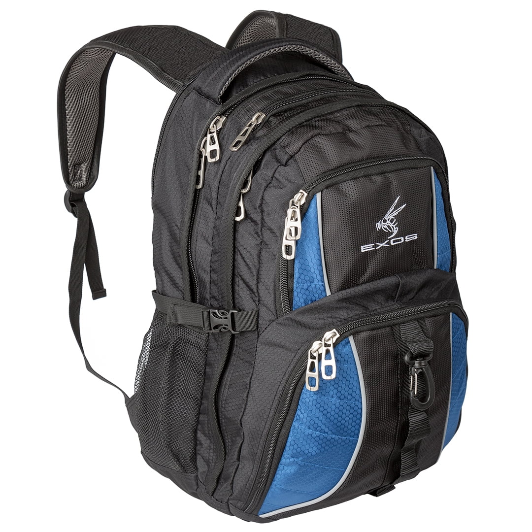 Backpack, (laptop, travel, school or business) Urban Commuter by (Black/Blue)
