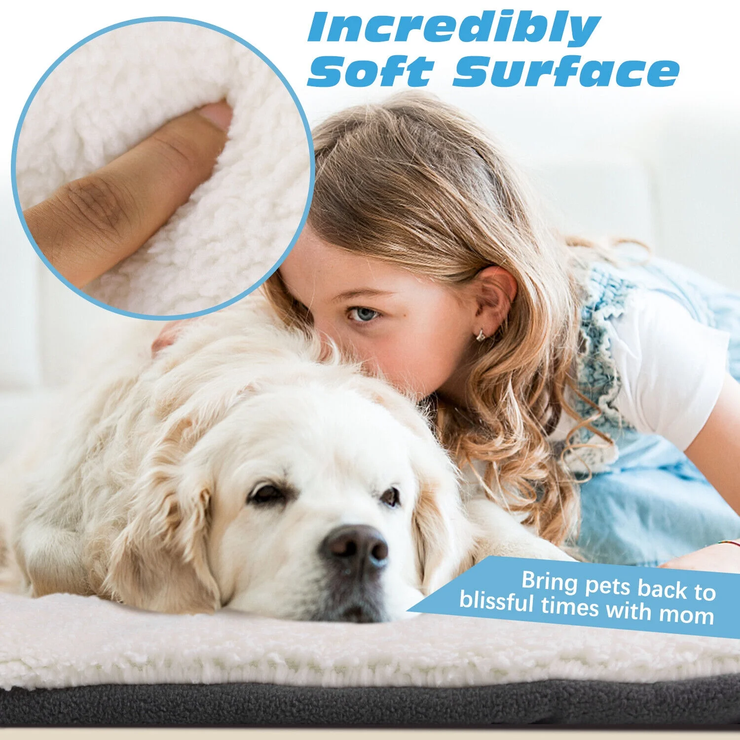 Pet Dog Cat Bed Mat Soft Crate Kennel Pad Washable Anti-Slip Mattress Cushion