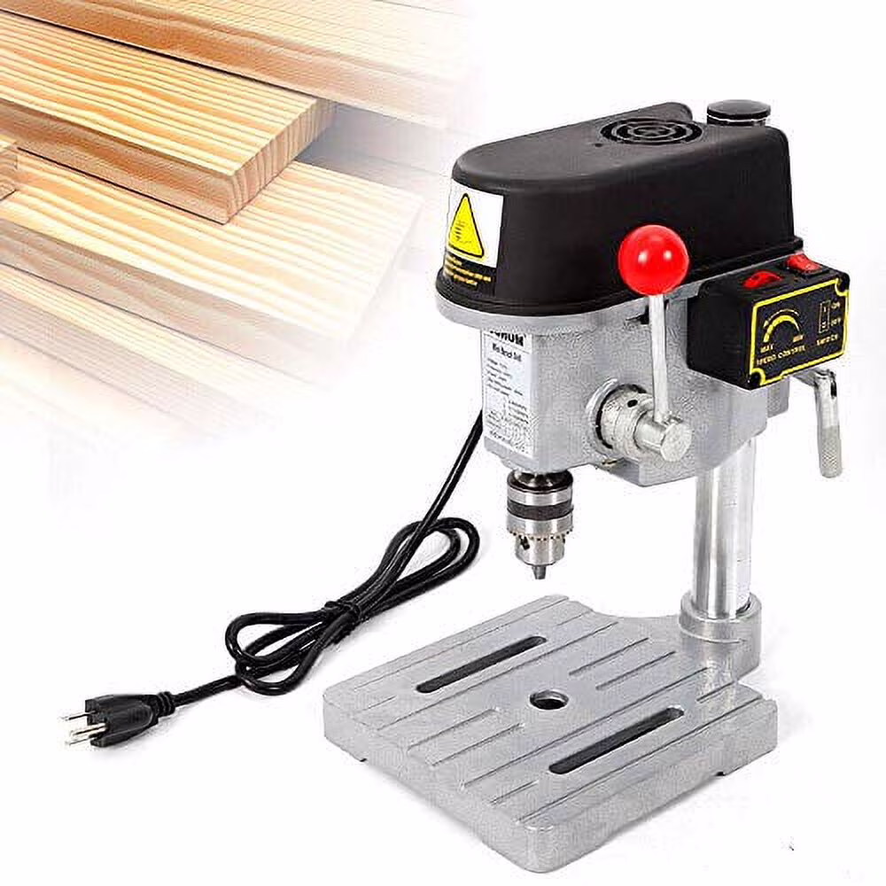 Oukaning 340W 3 Speed Drill Press Work Bench Wood Drill Machine Hex Key Wood Drill For Diy Furniture Drilling
