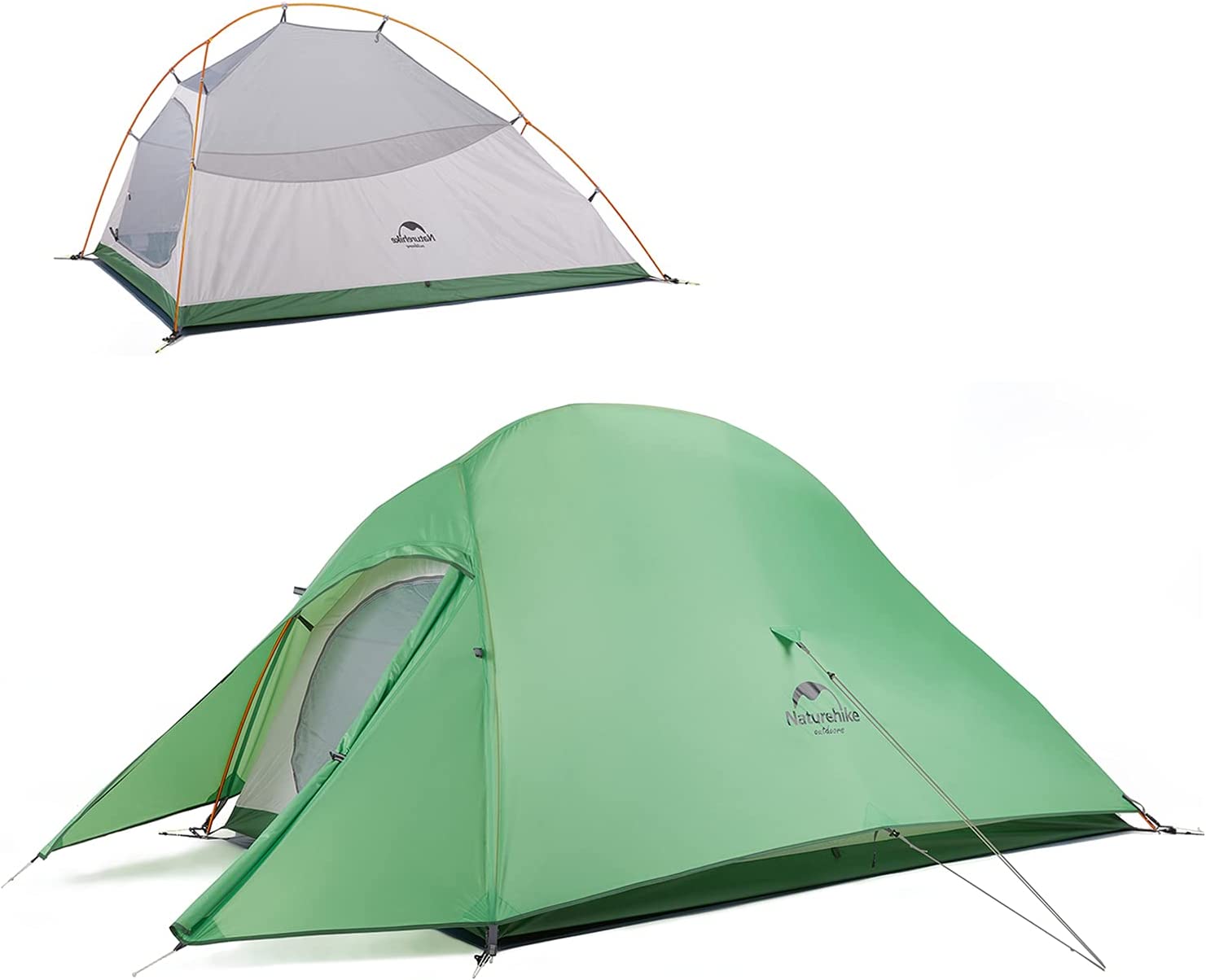 Free Standing 2 Person Backpacking Tent Nylon Double Layer Camping Tents for Two Person