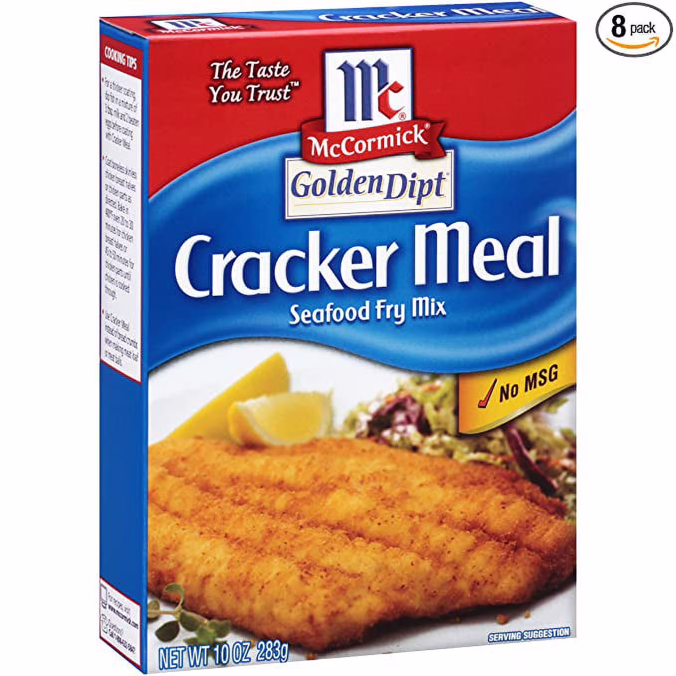 McCormick Golden Dipt Cracker Meal Seafood Fry Mix, 10 oz (Pack of 8)