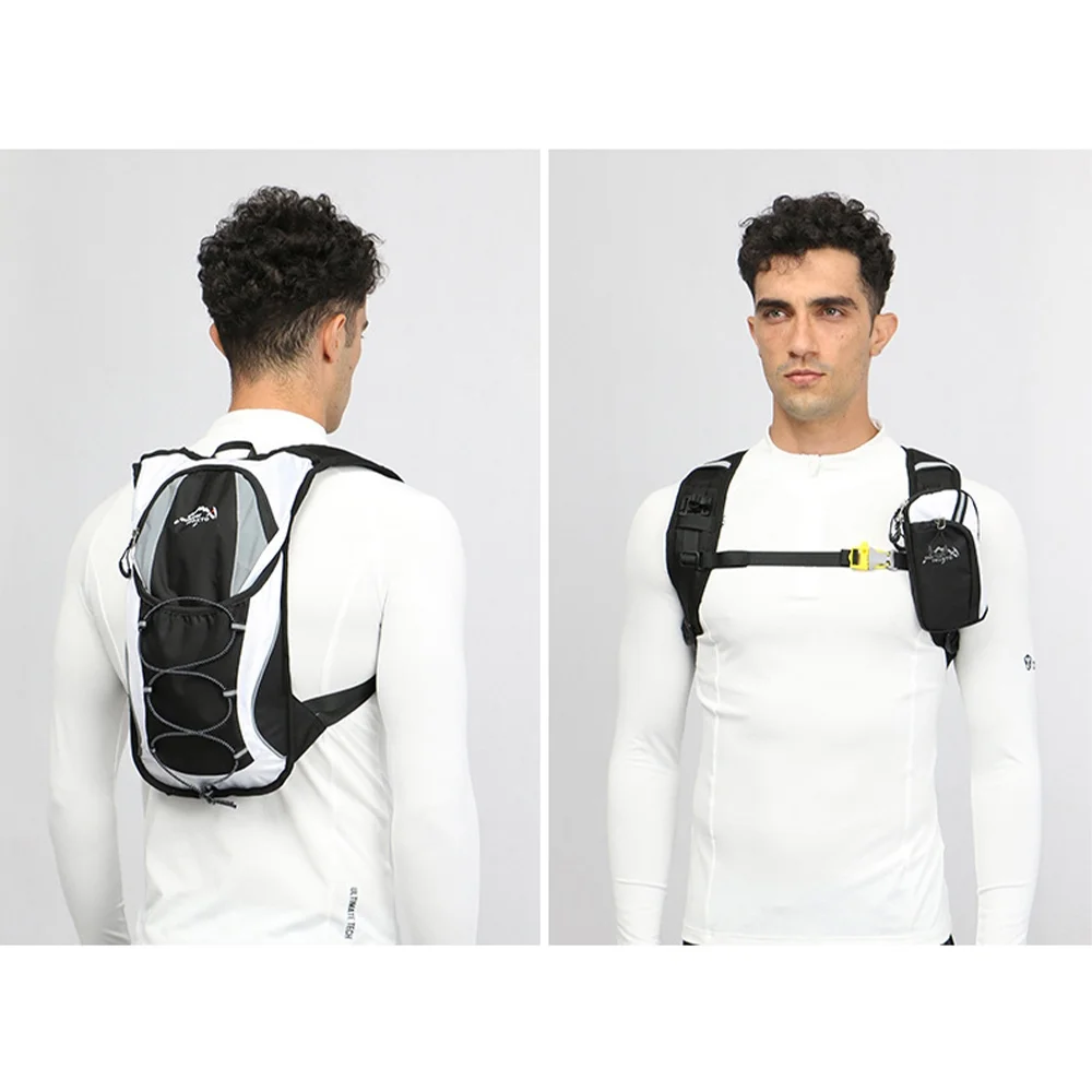 INOXTO Breathable Lightweight Water Backpack for Cycling Hiking Running, 5L Hydration Pack