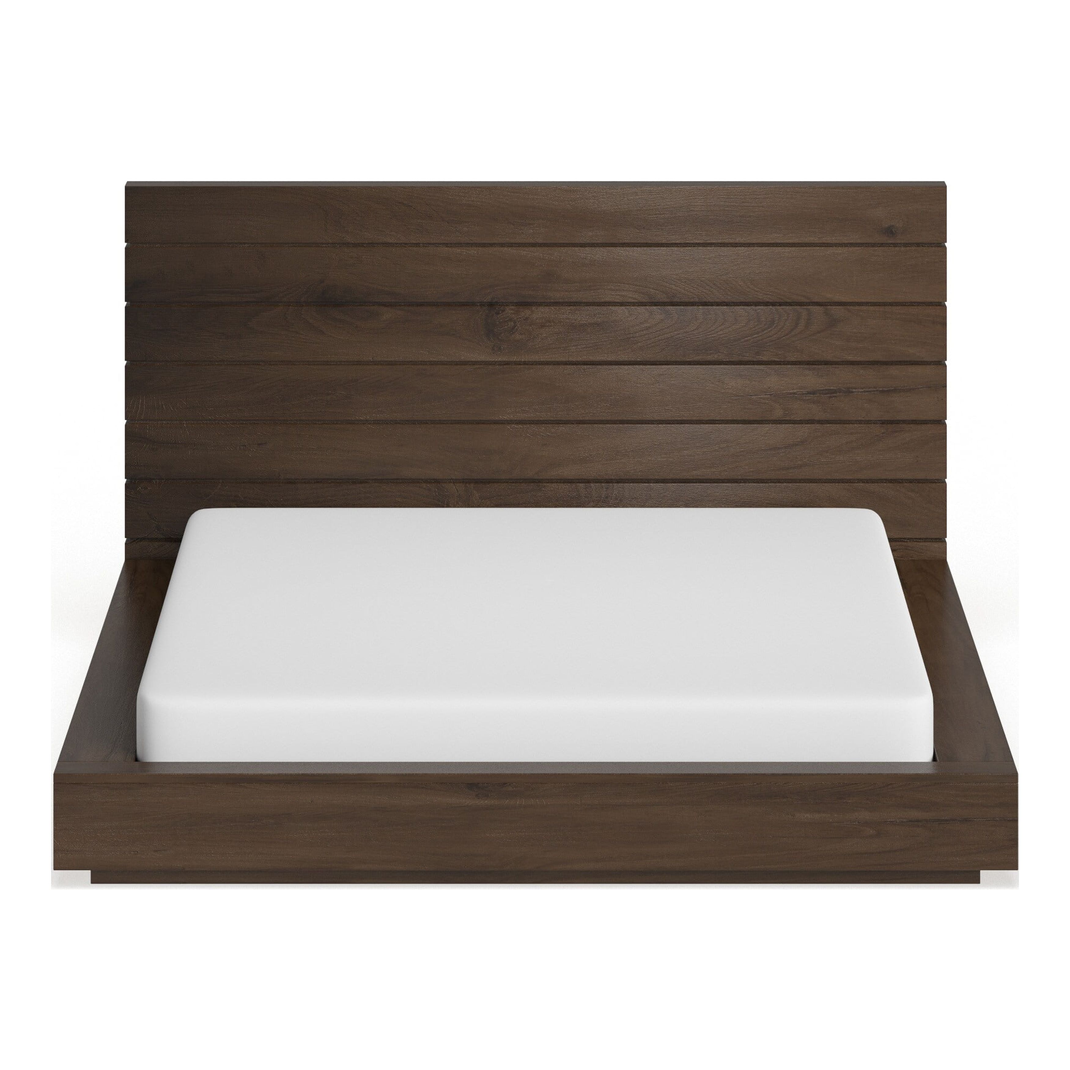 Carbon Loft  Hubert Rustic Natural Wood Low Profile Bed Eastern King