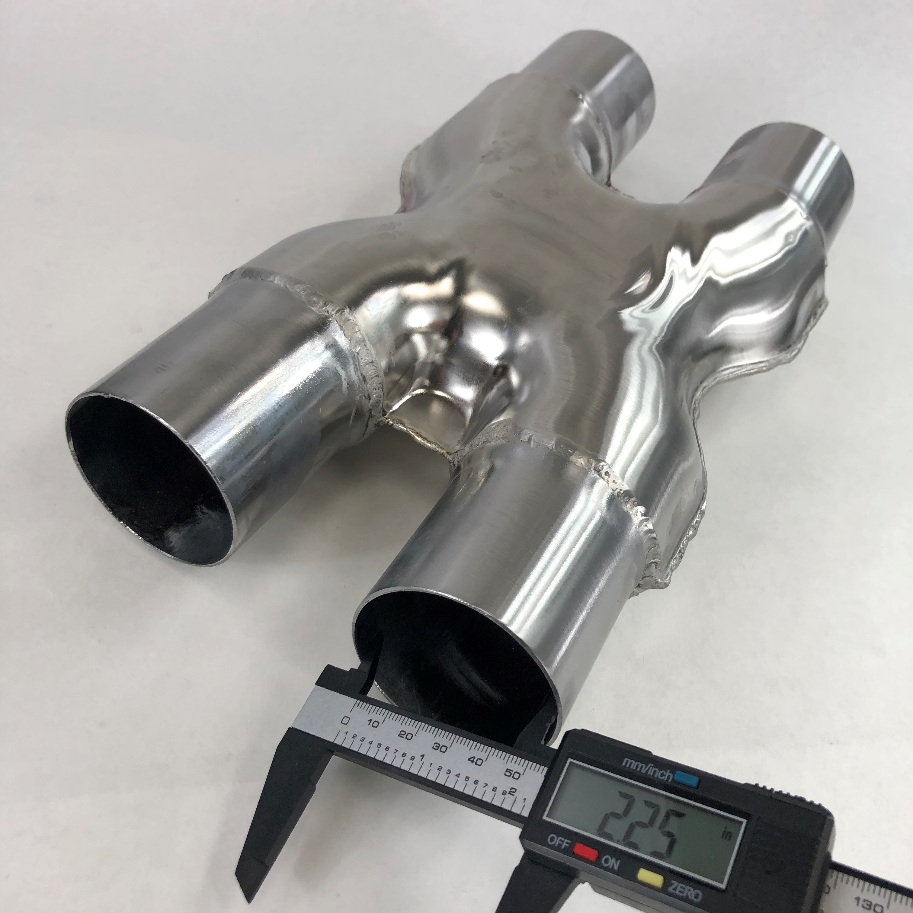 Universal T201 Stainless Steel X-Pipe 2.25