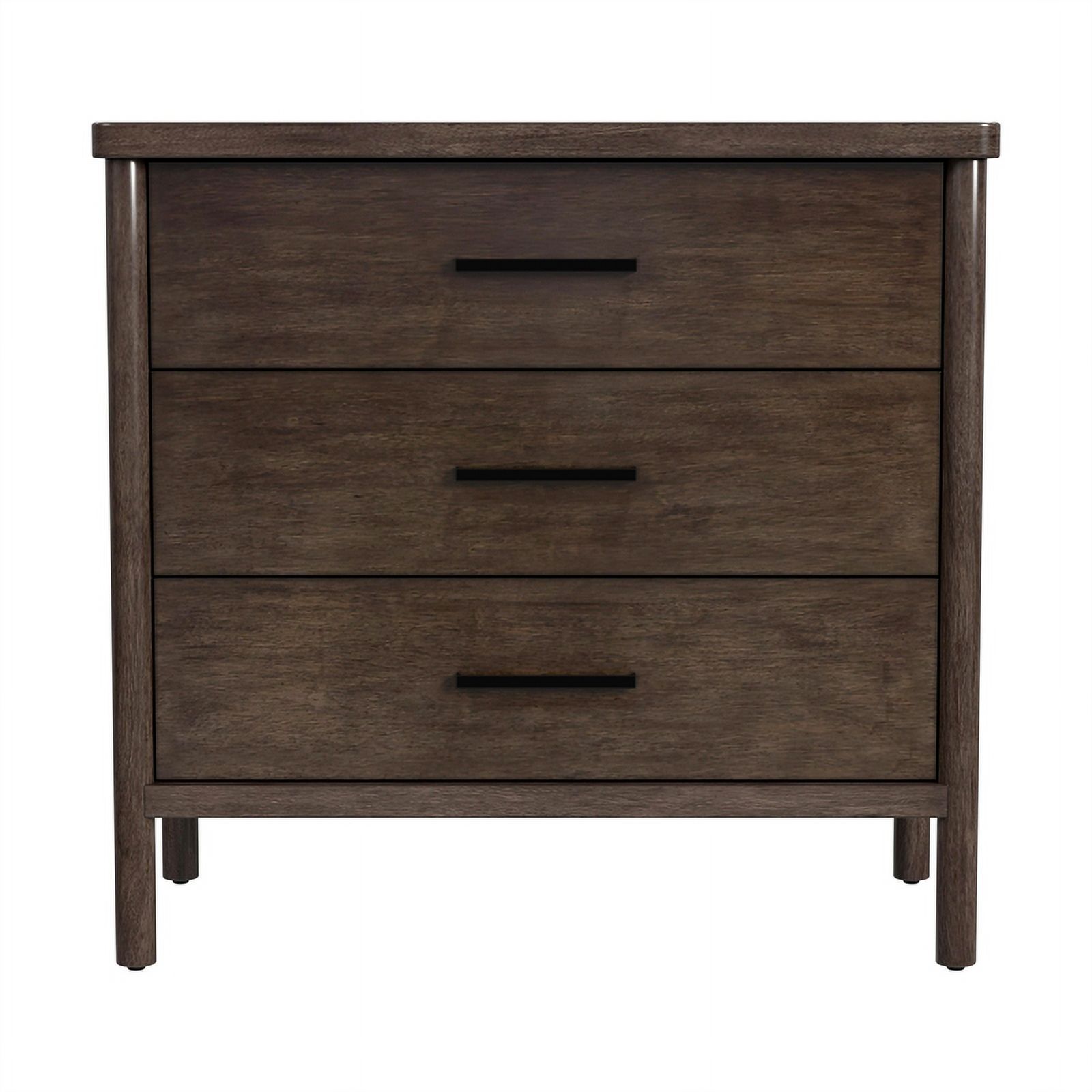 Butler Specialty Company Lennon 3 Drawer Rounded Leg Wood Dresser - Soft Brown