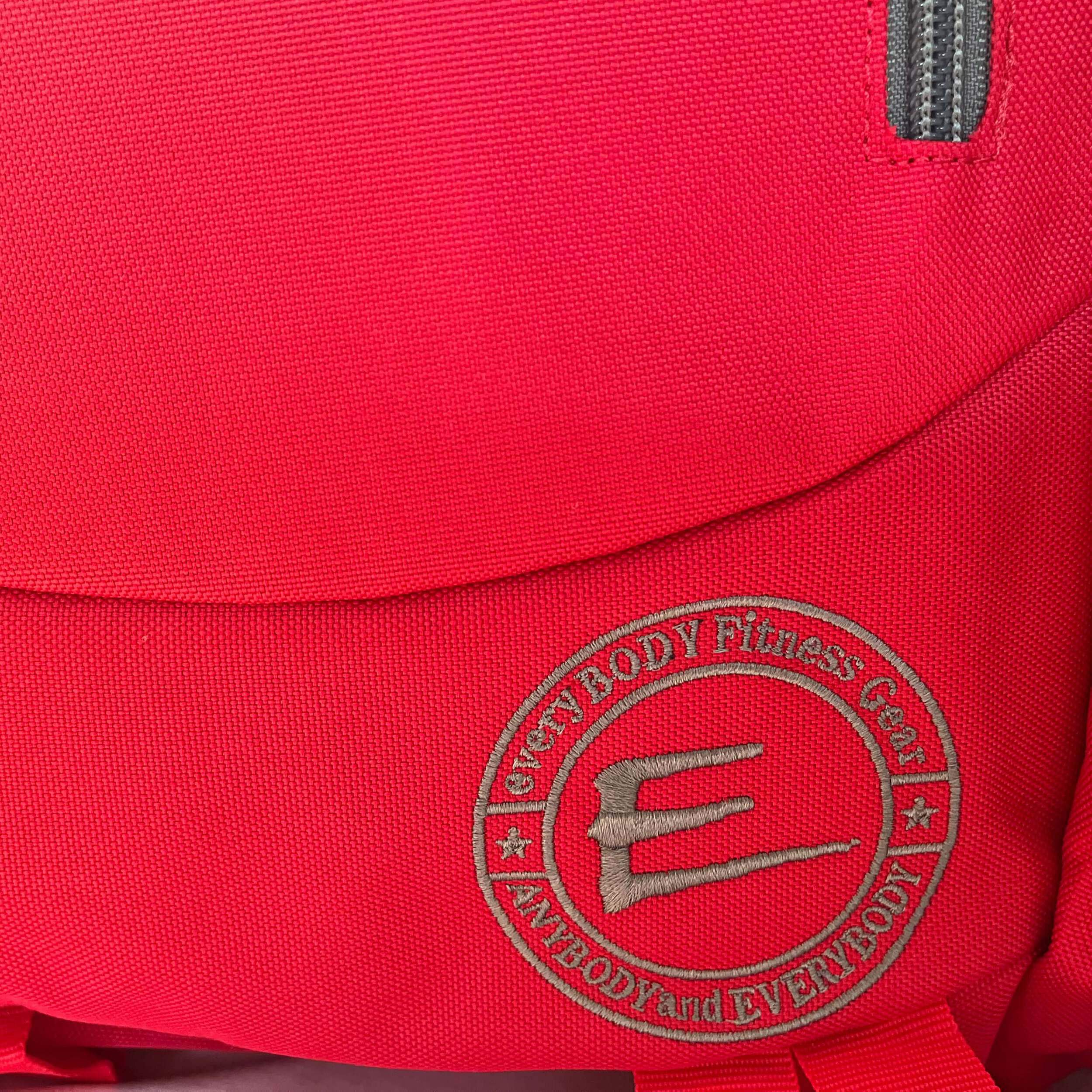 Everybody Fitness Gear 30L Red Waterproof Athletic, Outdoors, and Business Travel Backpack w/Cup Holders