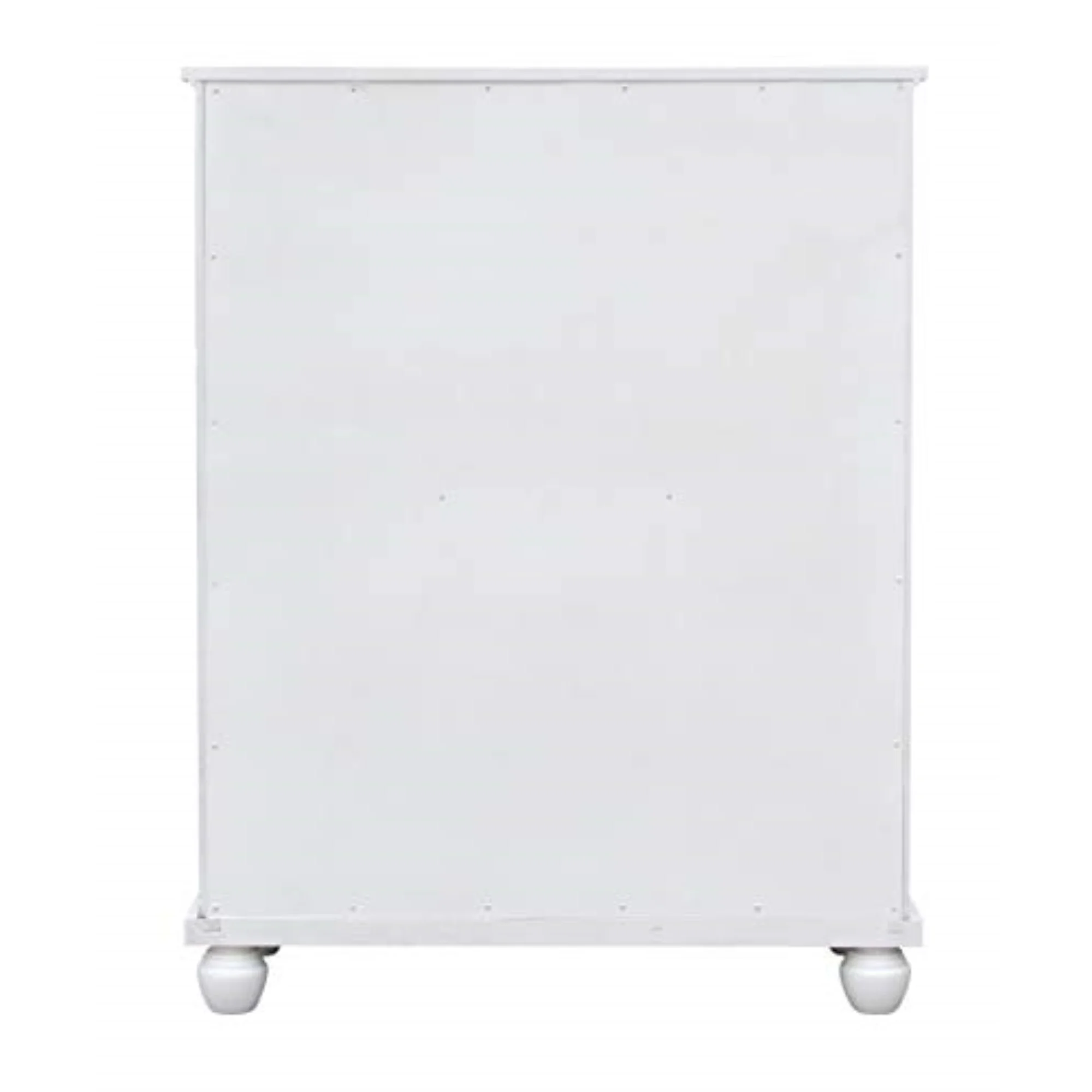 Sunset Trading White Shutter Wood 6 Drawer Chest