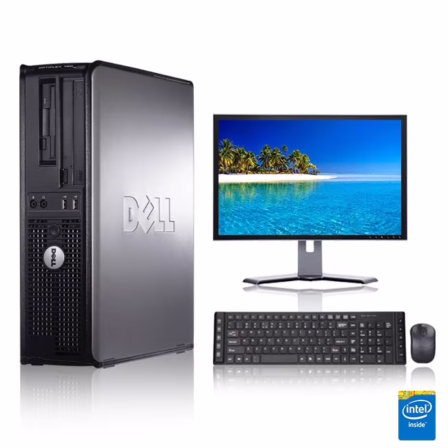 Restored Dell Optiplex Desktop Computer 2.8 GHz Core 2 Duo Tower PC, 6GB, 250GB HDD, Windows 10 x64, Office 365, 17