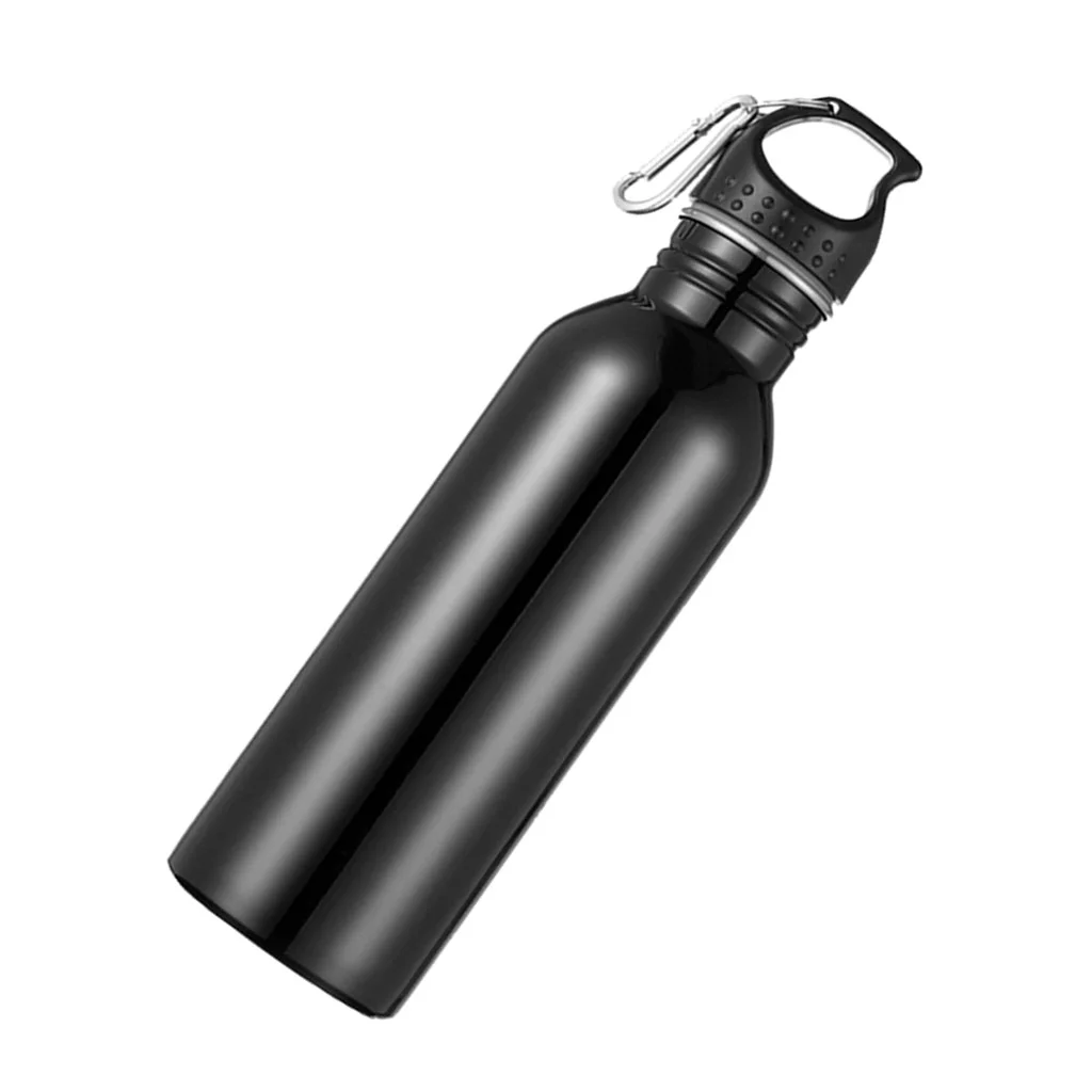 Stainless Steel Bottle Cycling Hiking Black