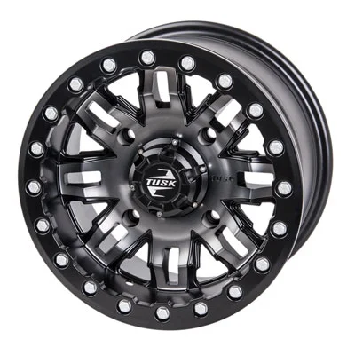 4/137 Teton Beadlock Wheel 15x7 5.0 + 2.0 Gun Metal/Black for Can-Am Outlander Max 650 EFI 2009-2010