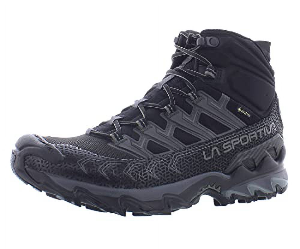 La Sportiva Mens Ultra Raptor II Mid GTX Wide Hiking Boots, Black/Clay, 10.5 Wide