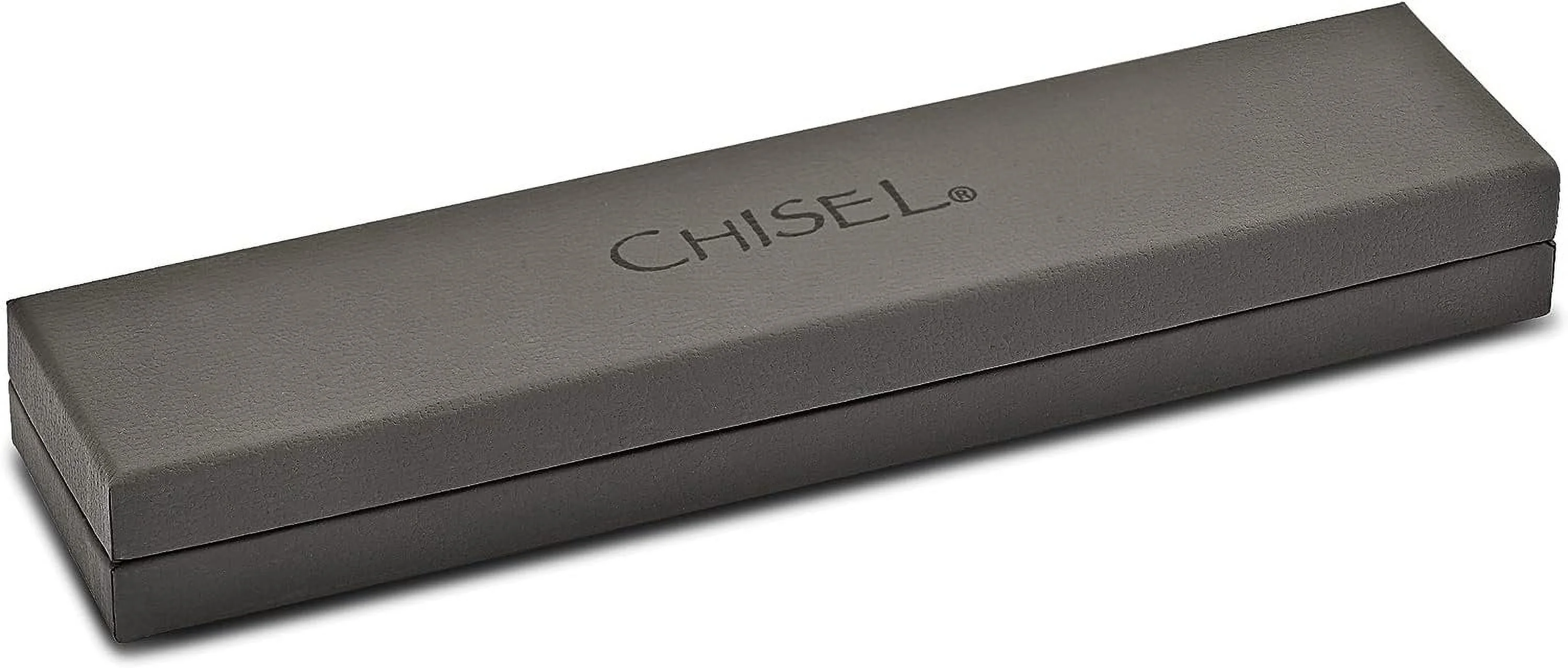 Chisel Stainless Steel Polished with Cable and Black Carbon Fiber Inlay Link Bracelet - 9