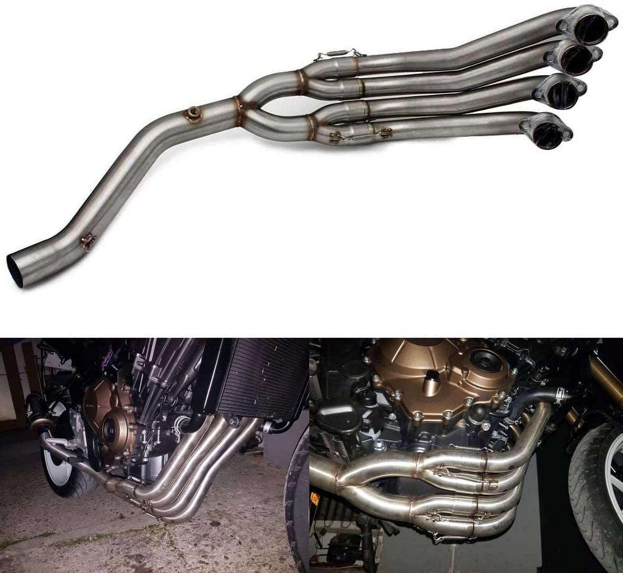 Motorcycle Full Exhaust System Link Pipe for Honda CBR650F CB650F 2014 2015 2016 2017 2018