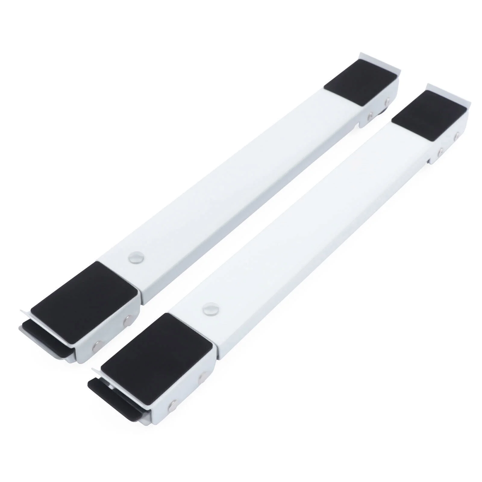 2pcs Extendable Adjustable Washing Machine Stand Movable Furniture Roller Base 18.11*1.97*1.57