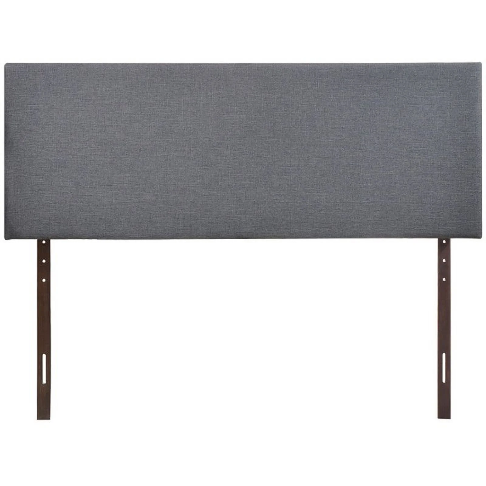 Hawthorne Collections Fabric Upholstered Queen Panel Headboard in Smoke Gray