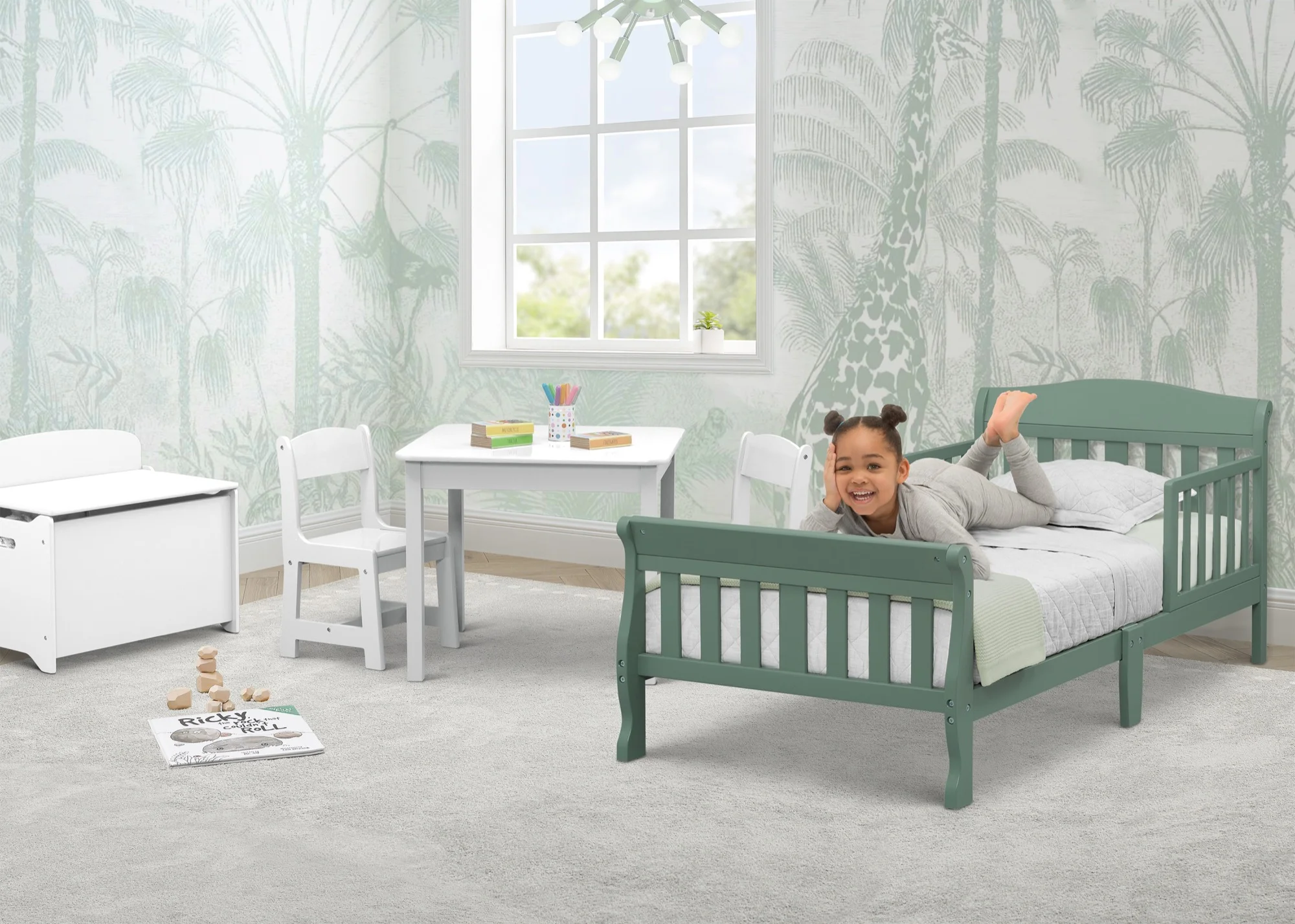 Delta Children Canton Toddler Bed, Sage
