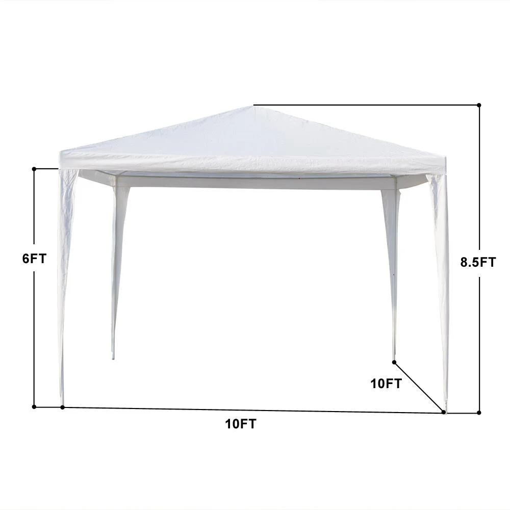Ktaxon 10'x10' Canopy Wedding Party Tent with 3 Removable Sidewalls White