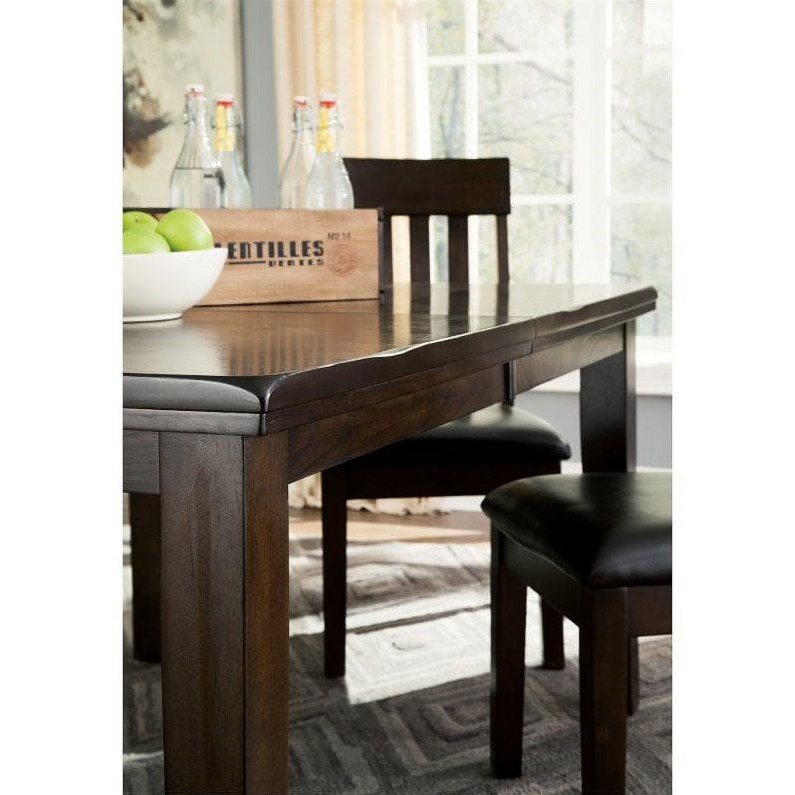 Ashley Haddigan Rectangular Butterfly Dining Table in Dark Brown